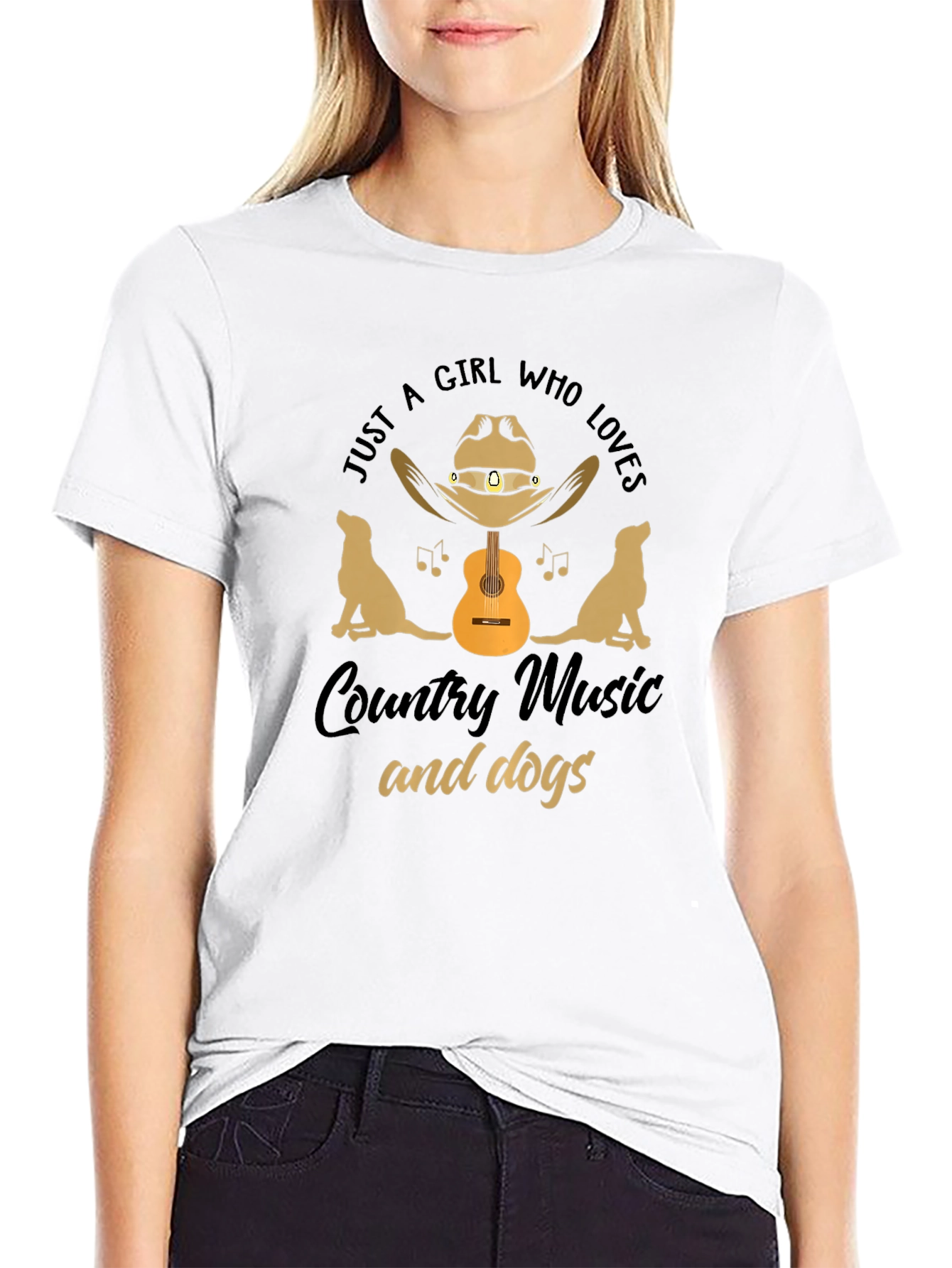 Country Music & Dog Lover Graphic Tee