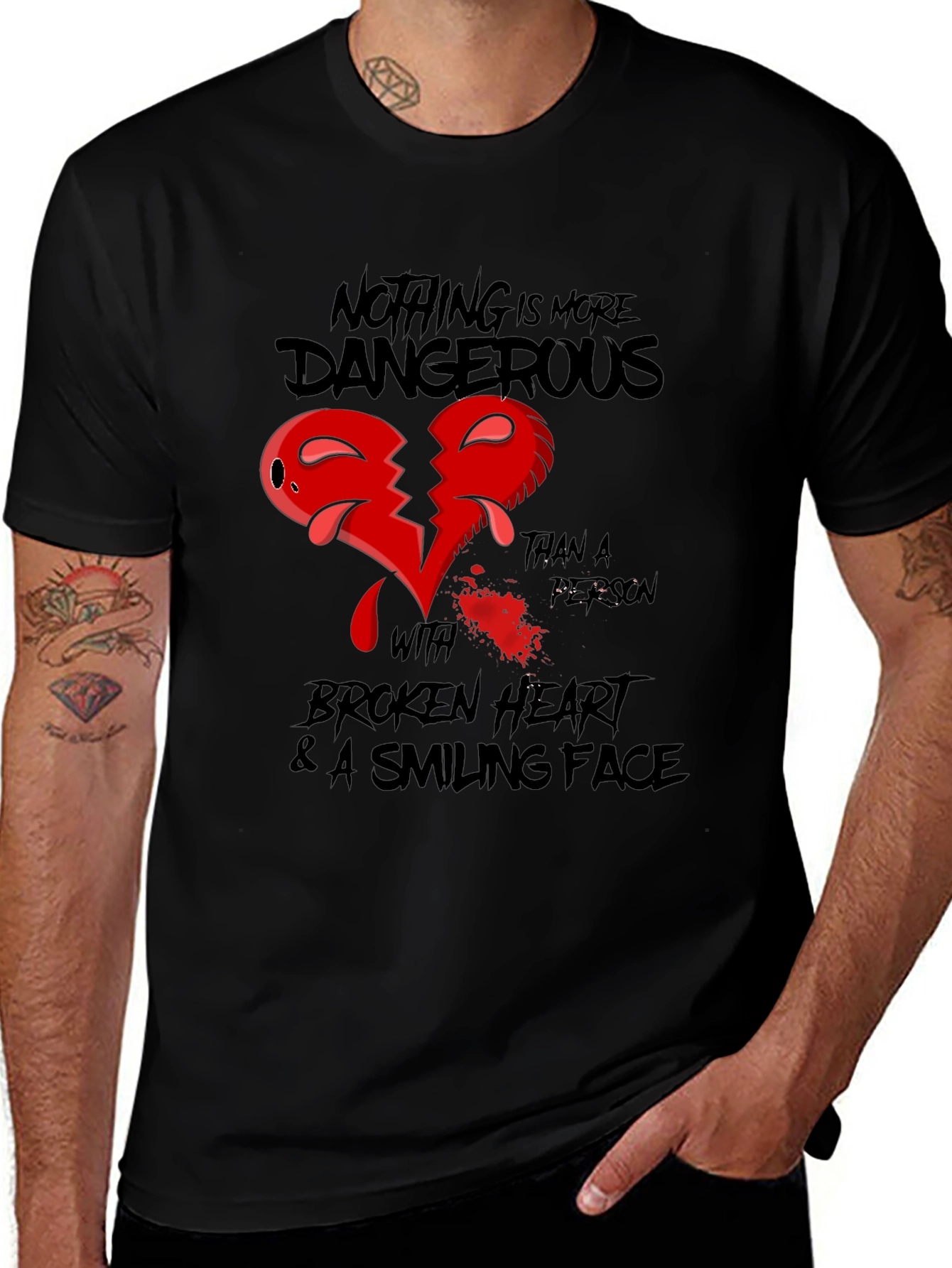Dangerous Broken Heart Graphic Tee