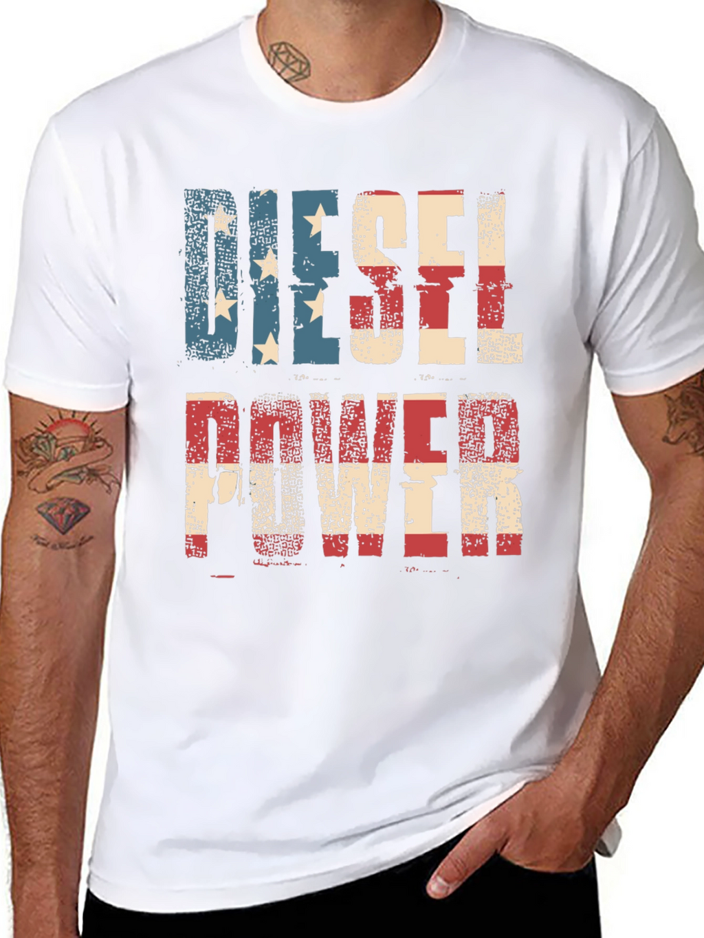 Diesel Power American Flag T-Shirt