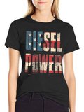 Diesel Power American Flag T-Shirt