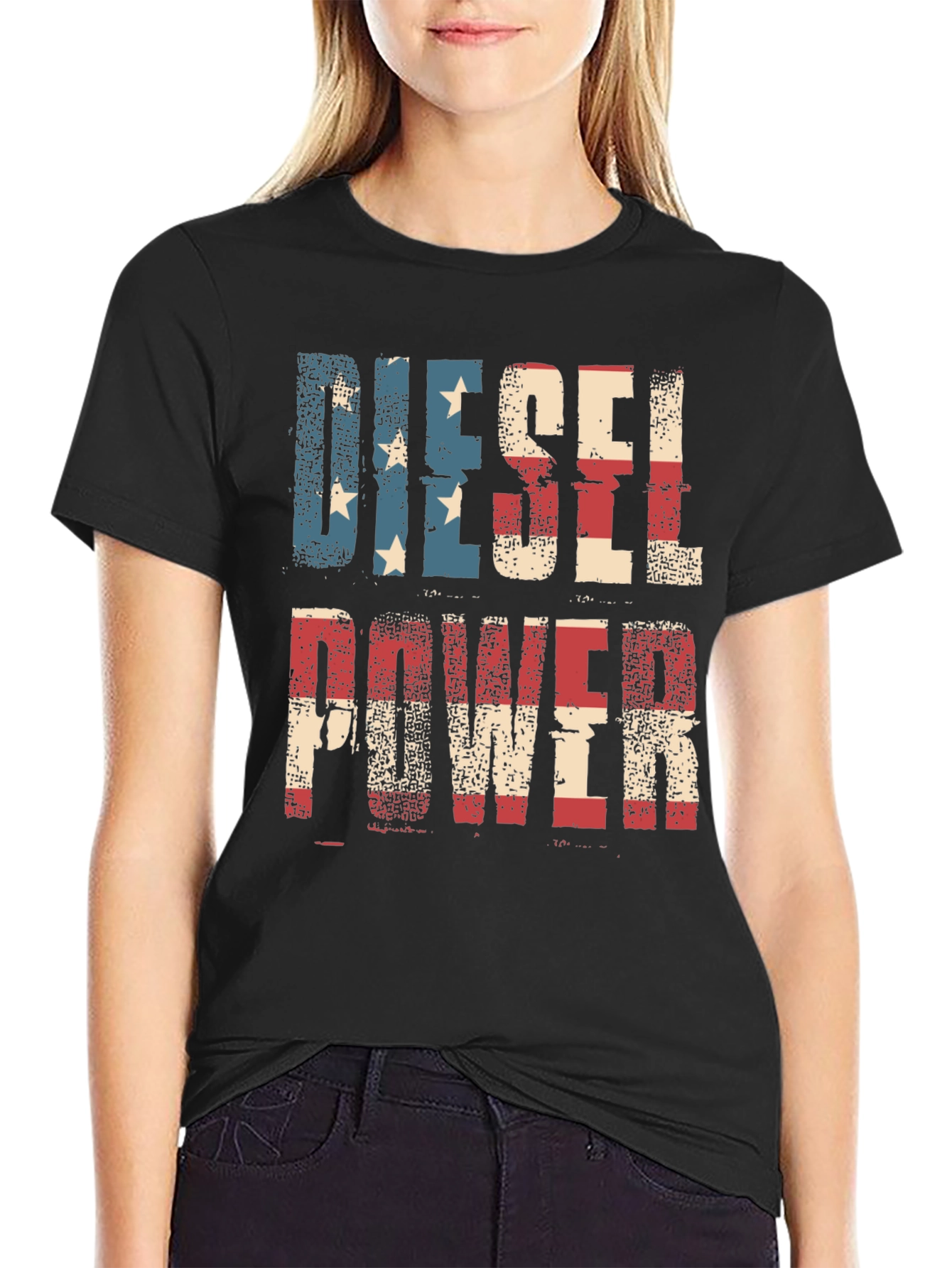 Diesel Power American Flag T-Shirt