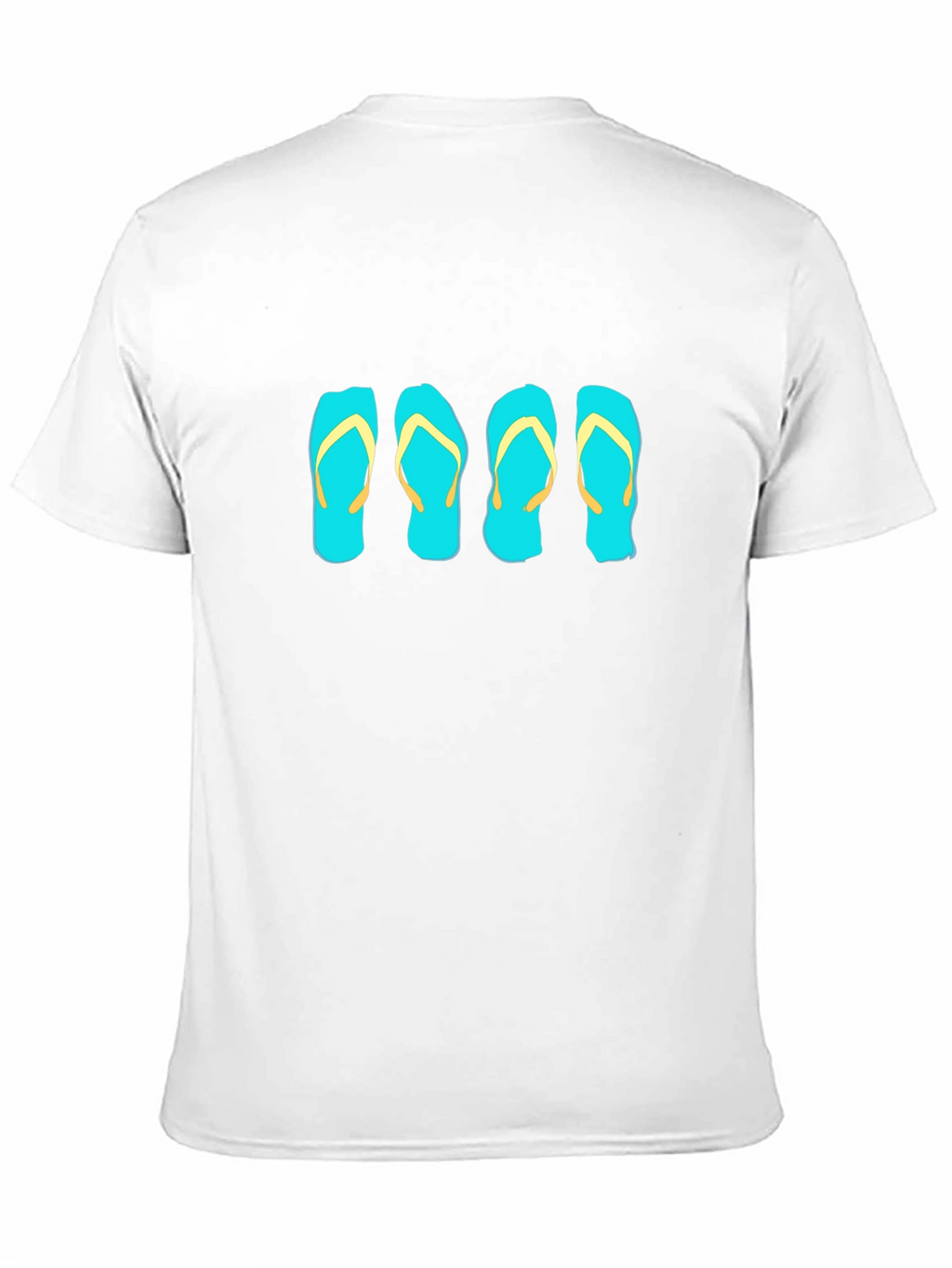 Flip Flop Graphic Tee - Black Cotton T-Shirt