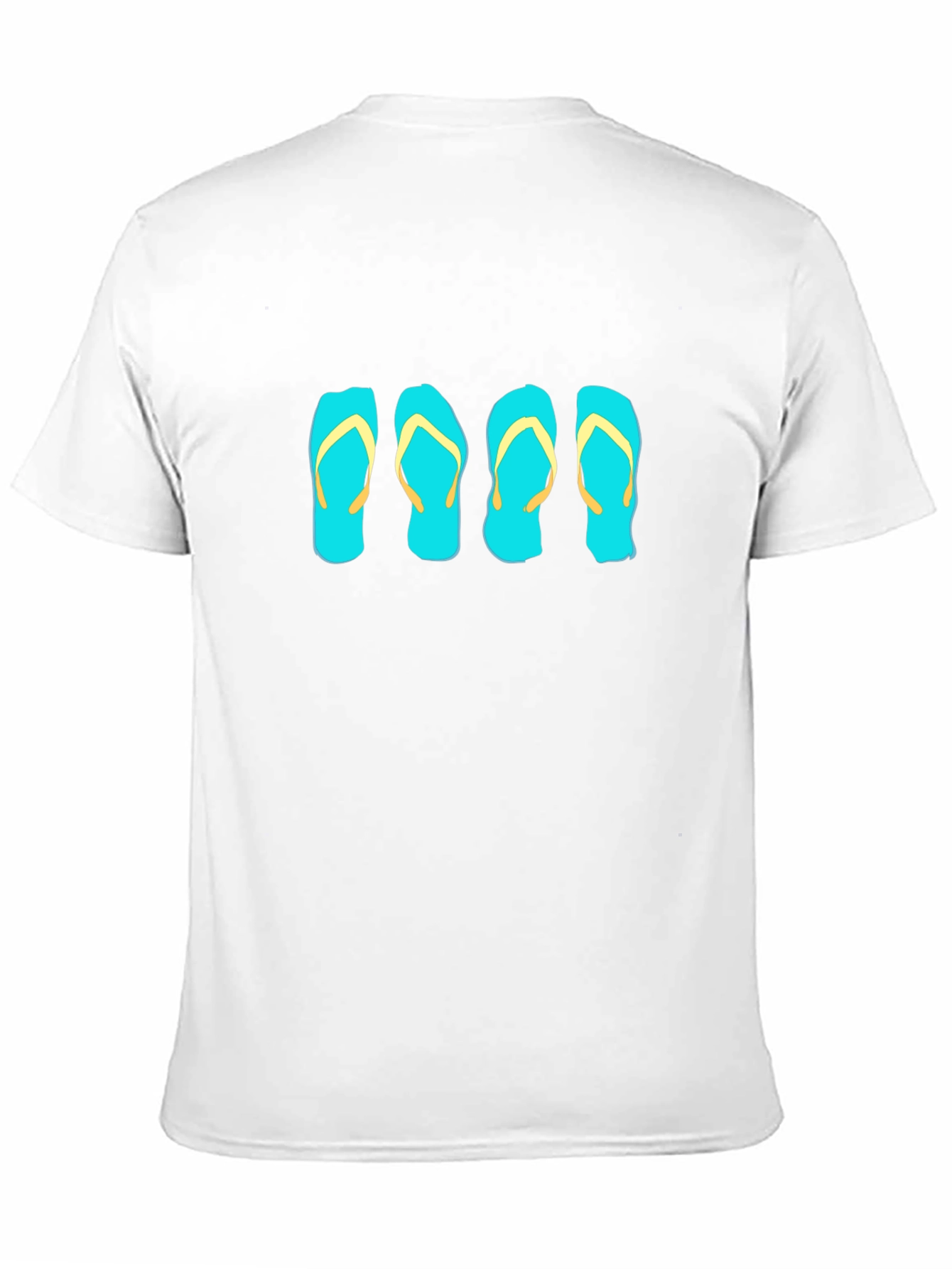 Flip Flop Graphic Tee - Black Cotton T-Shirt