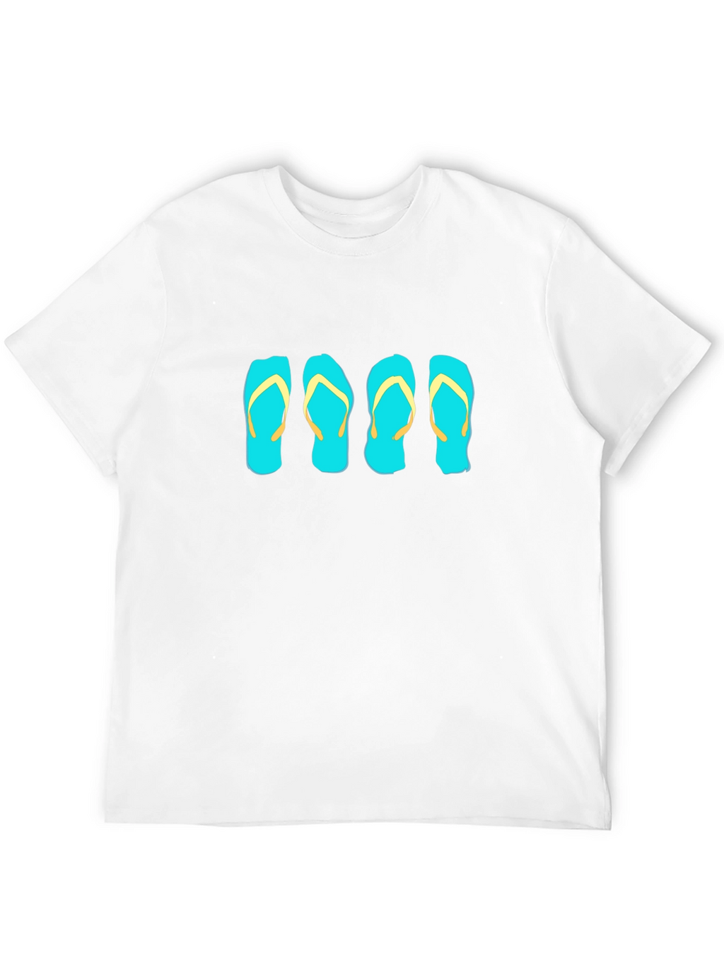 Flip Flop Graphic Tee - Black Cotton T-Shirt