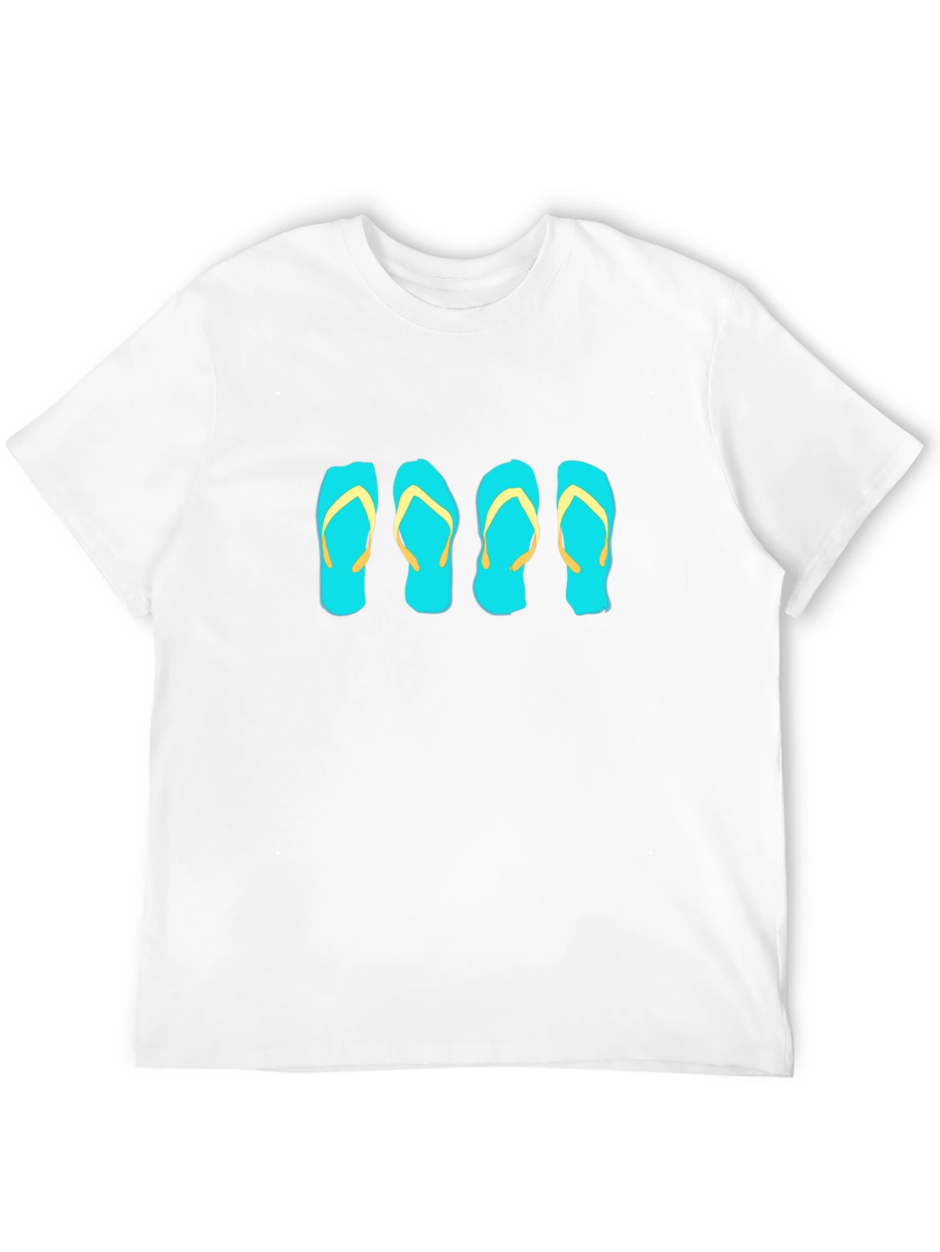Flip Flop Graphic Tee - Black Cotton T-Shirt