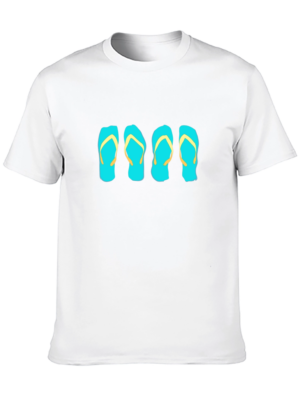 Flip Flop Graphic Tee - Black Cotton T-Shirt