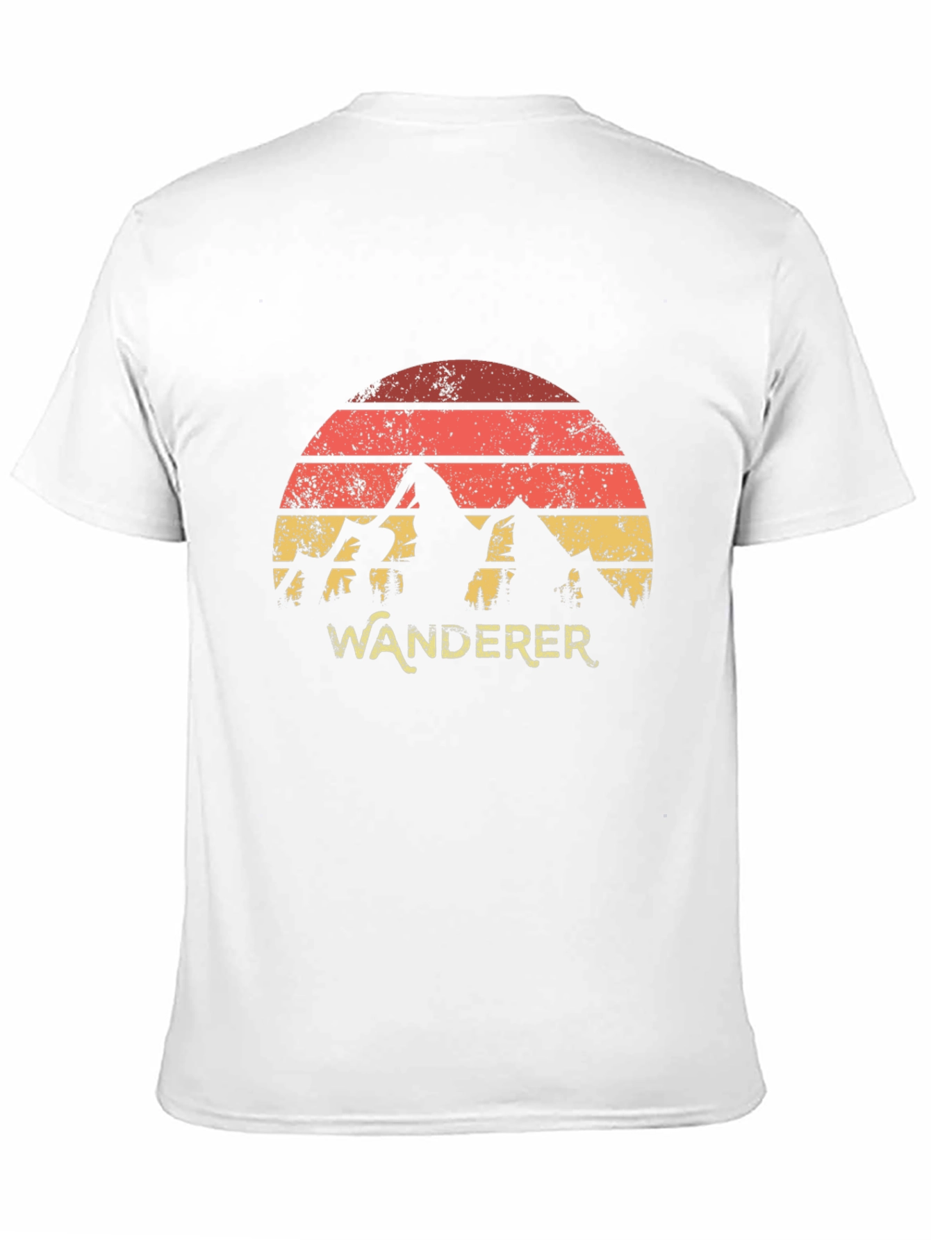 Wanderer Mountain Graphic Tee - Retro Style
