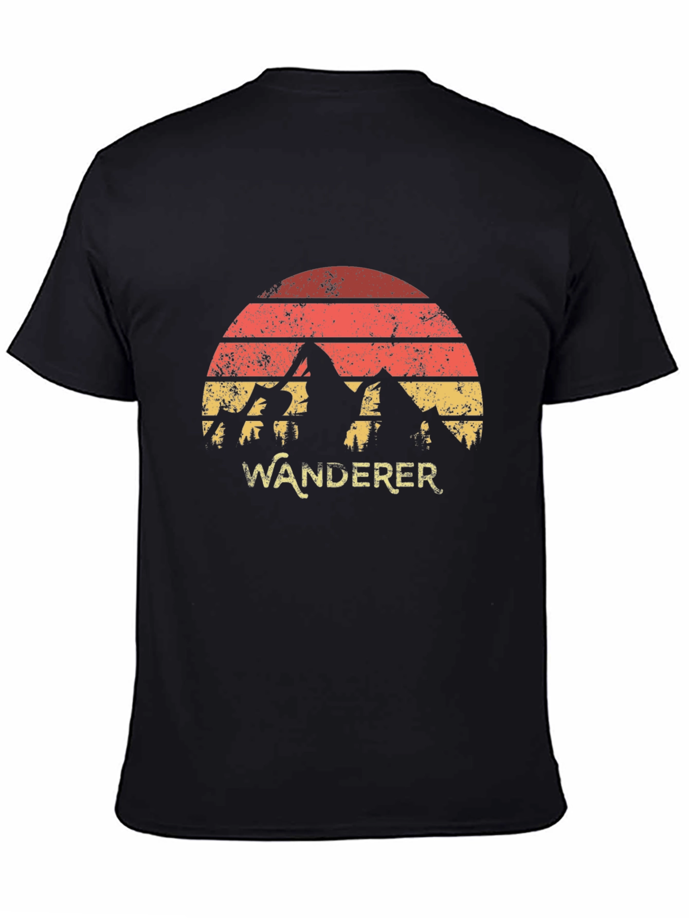 Wanderer Mountain Graphic Tee - Retro Style