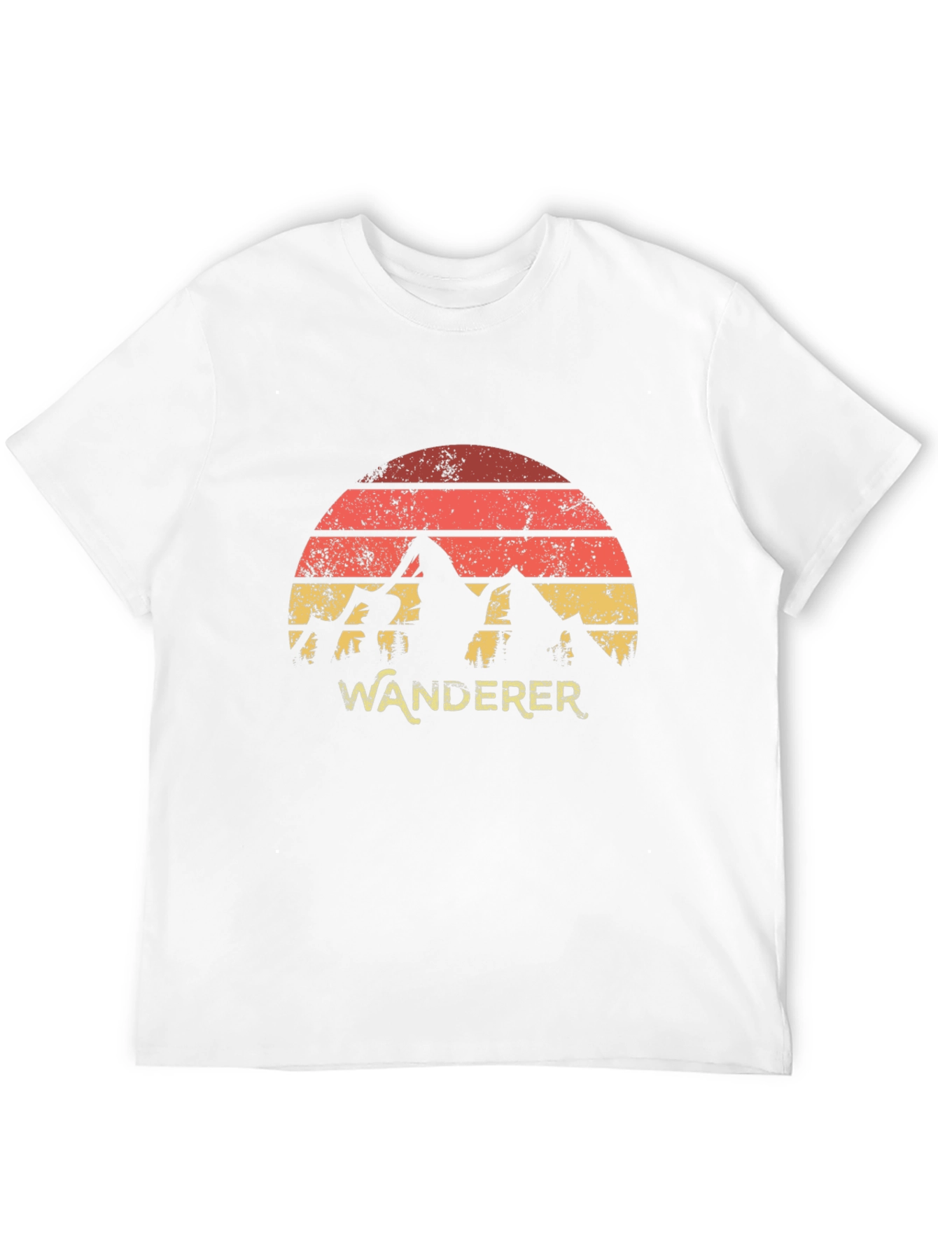 Wanderer Mountain Graphic Tee - Retro Style