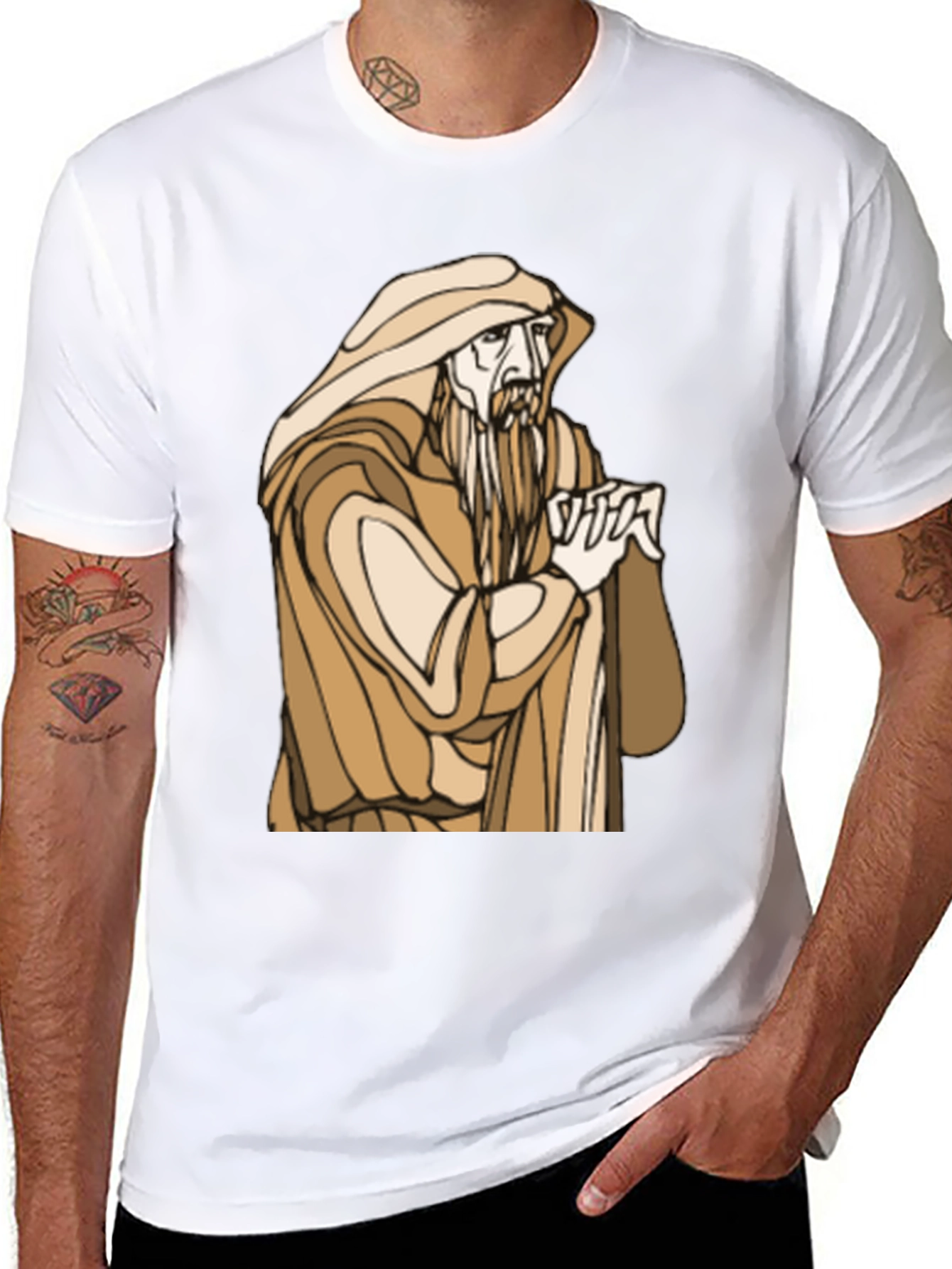 Wizard Graphic Tee - Mens Black T-Shirt
