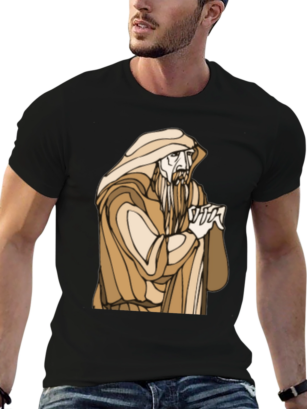 Wizard Graphic Tee - Mens Black T-Shirt