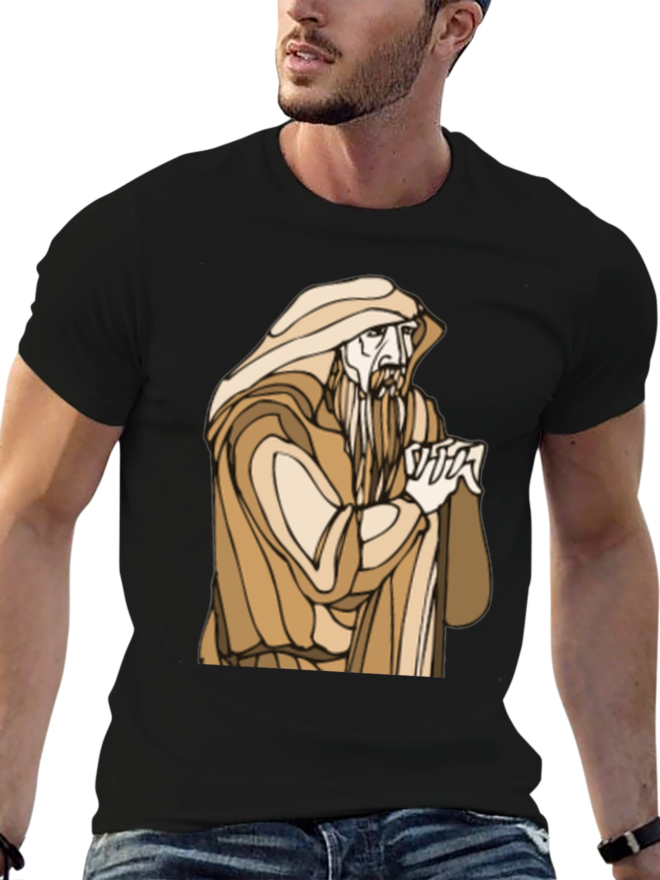 Wizard Graphic Tee - Mens Black T-Shirt