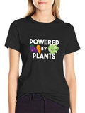Powered by Plants T-Shirt - Vegan Lifestyle Tee