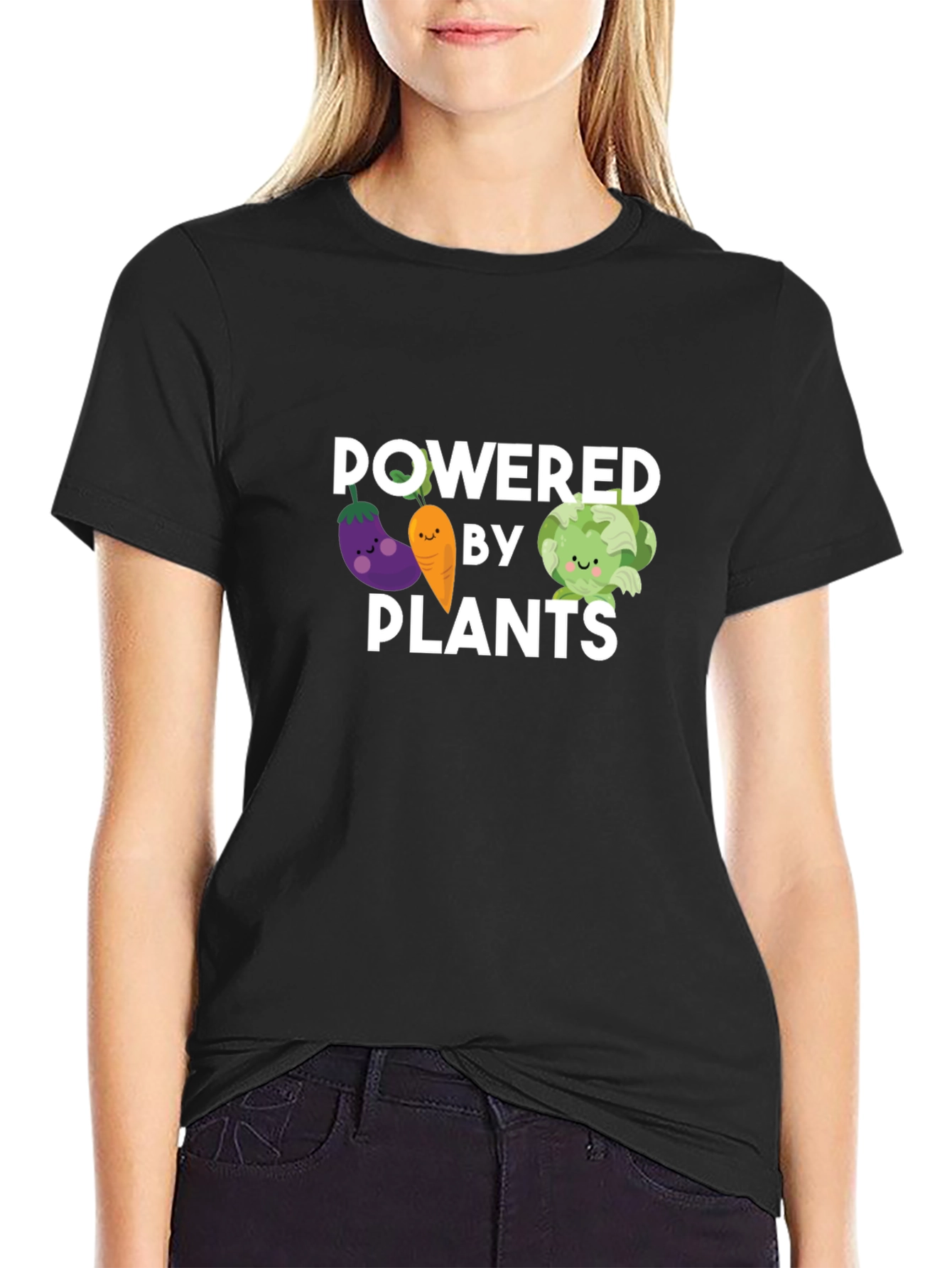 Powered by Plants T-Shirt - Vegan Lifestyle Tee