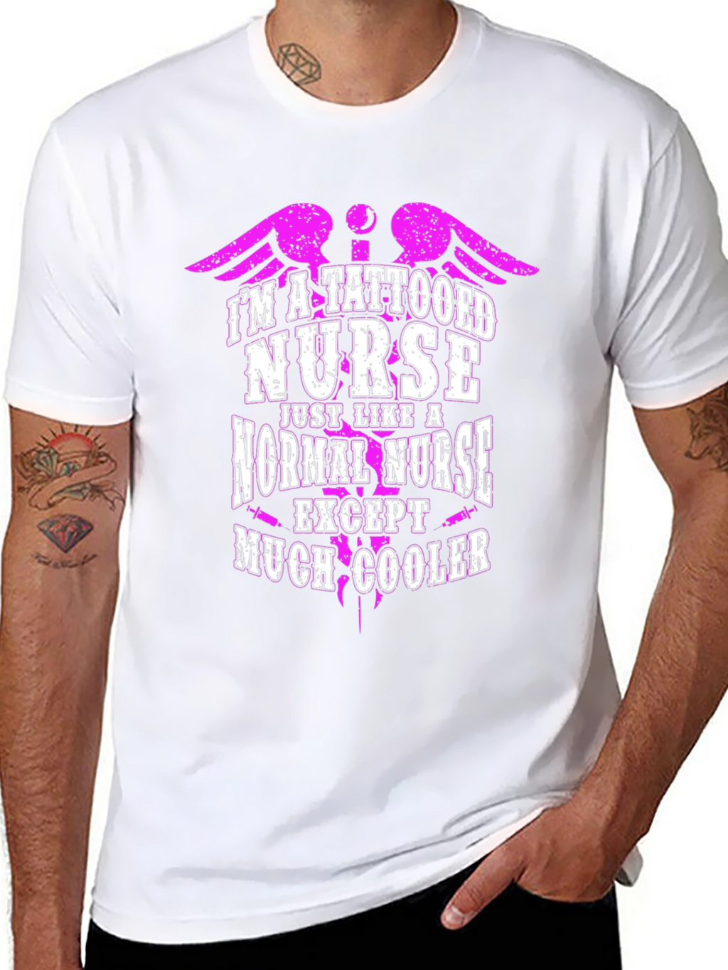Tattooed Nurse T-Shirt: Edgy Style