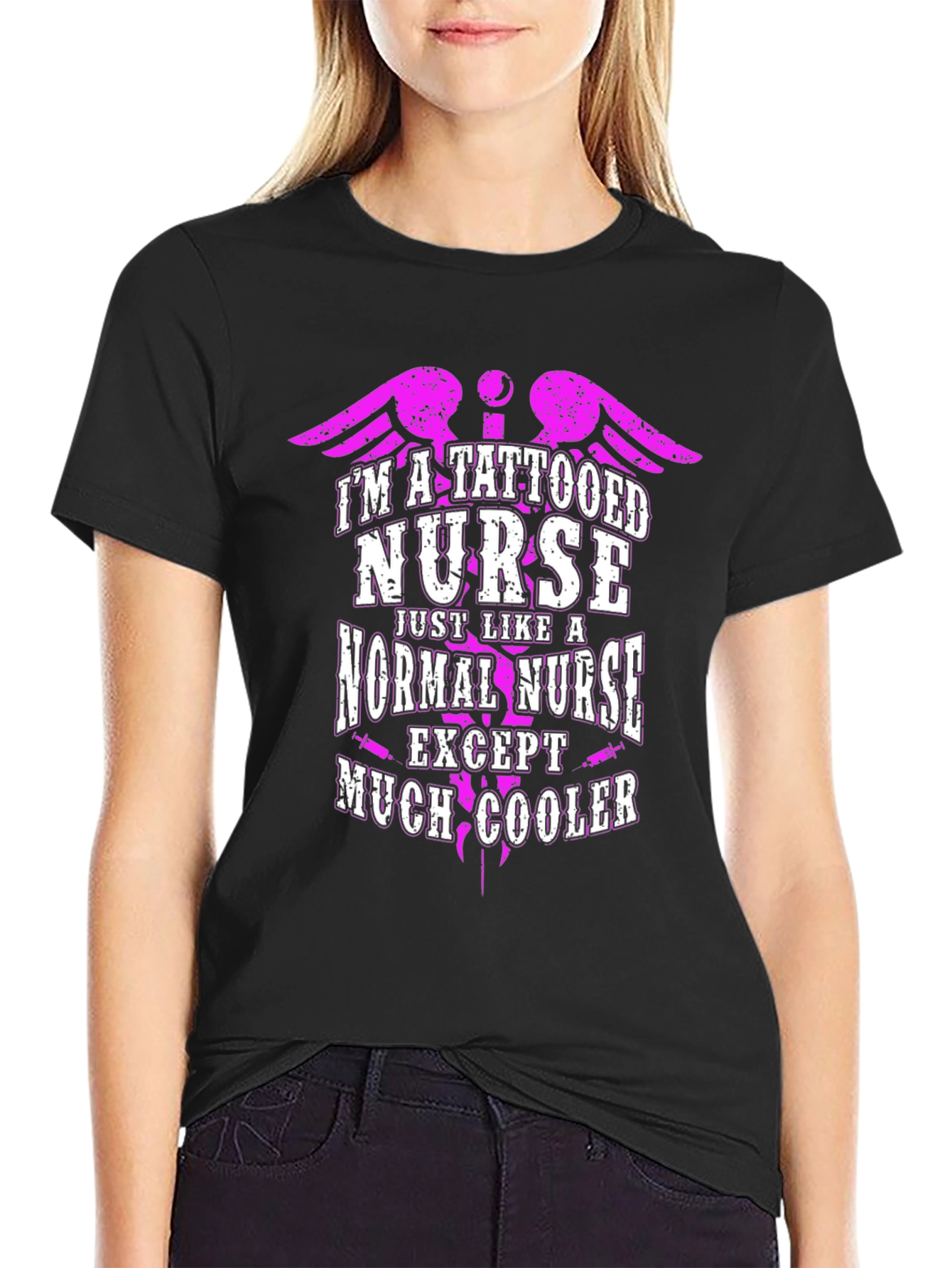 Tattooed Nurse T-Shirt: Edgy Style
