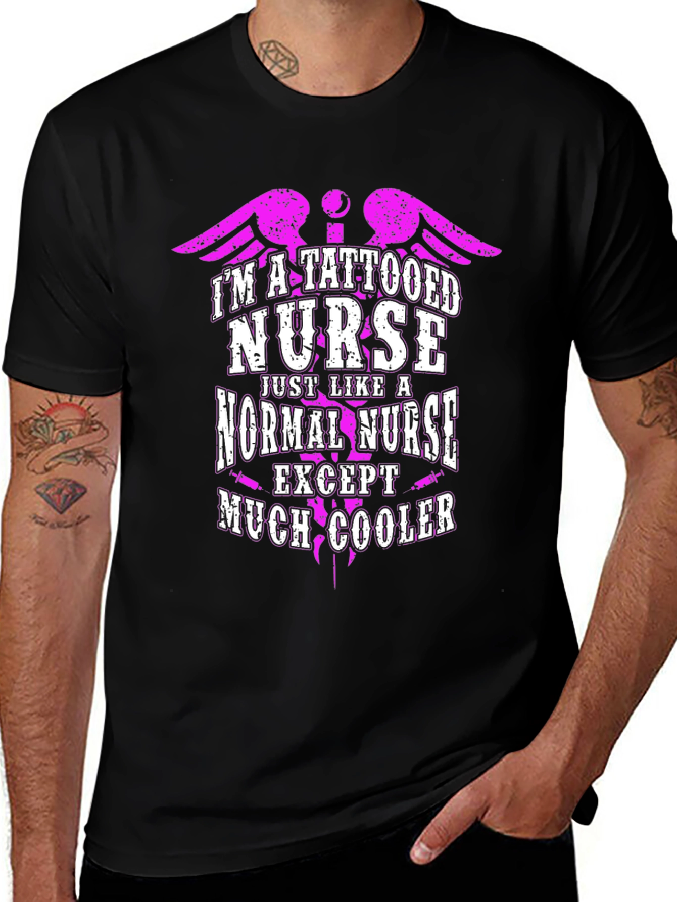 Tattooed Nurse T-Shirt: Edgy Style