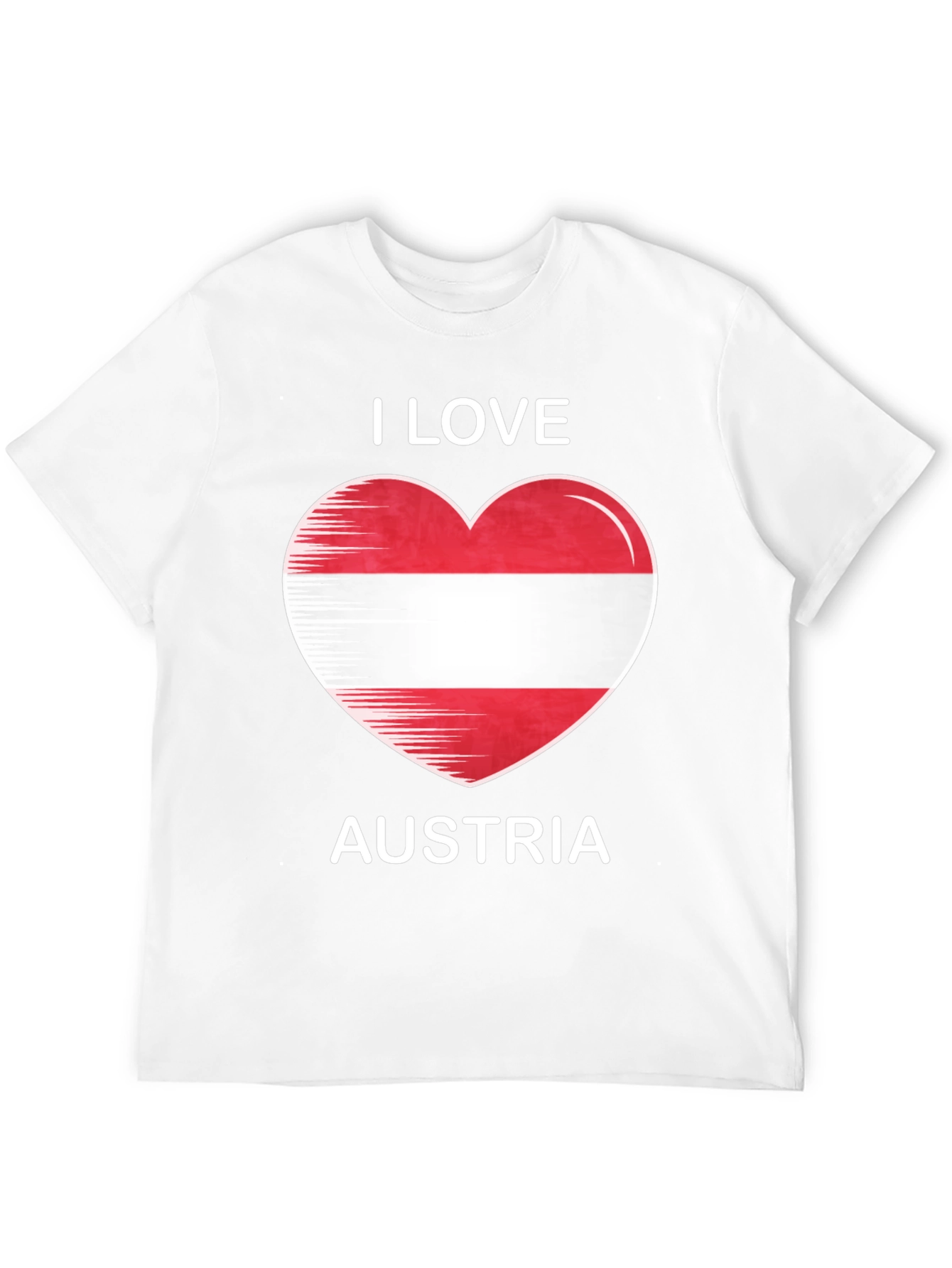 I Love Austria Heart Flag T-Shirt