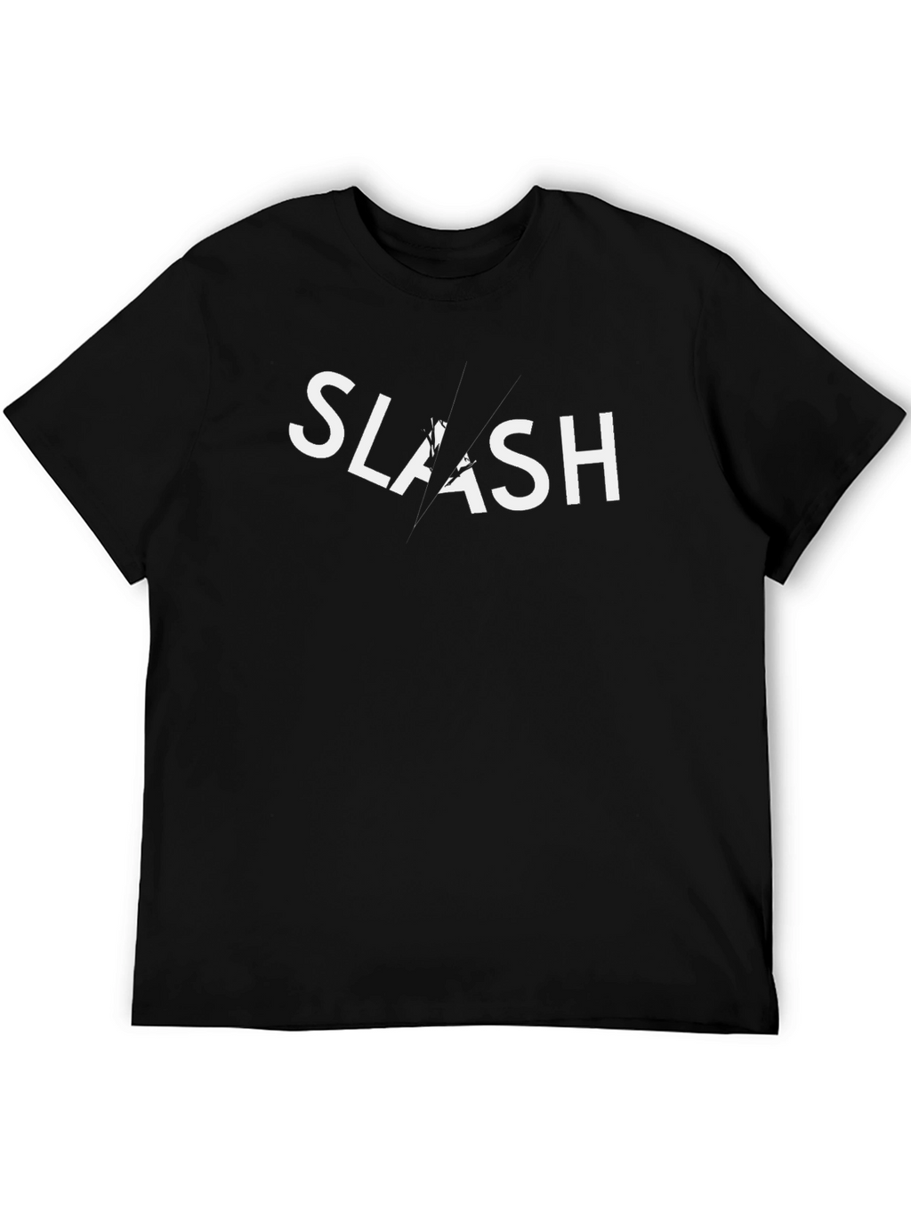 Slash Graphic Black T-Shirt