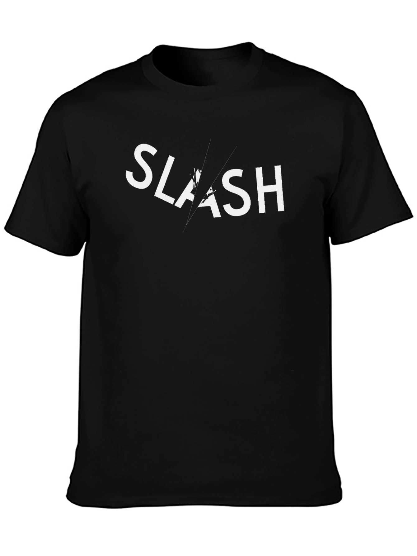 Slash Graphic Black T-Shirt