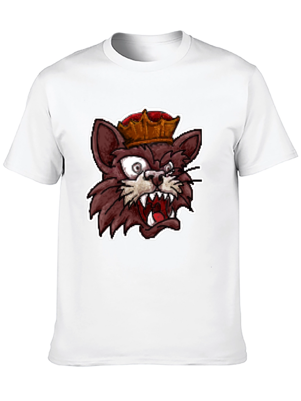 King Cat Graphic T-Shirt - Black