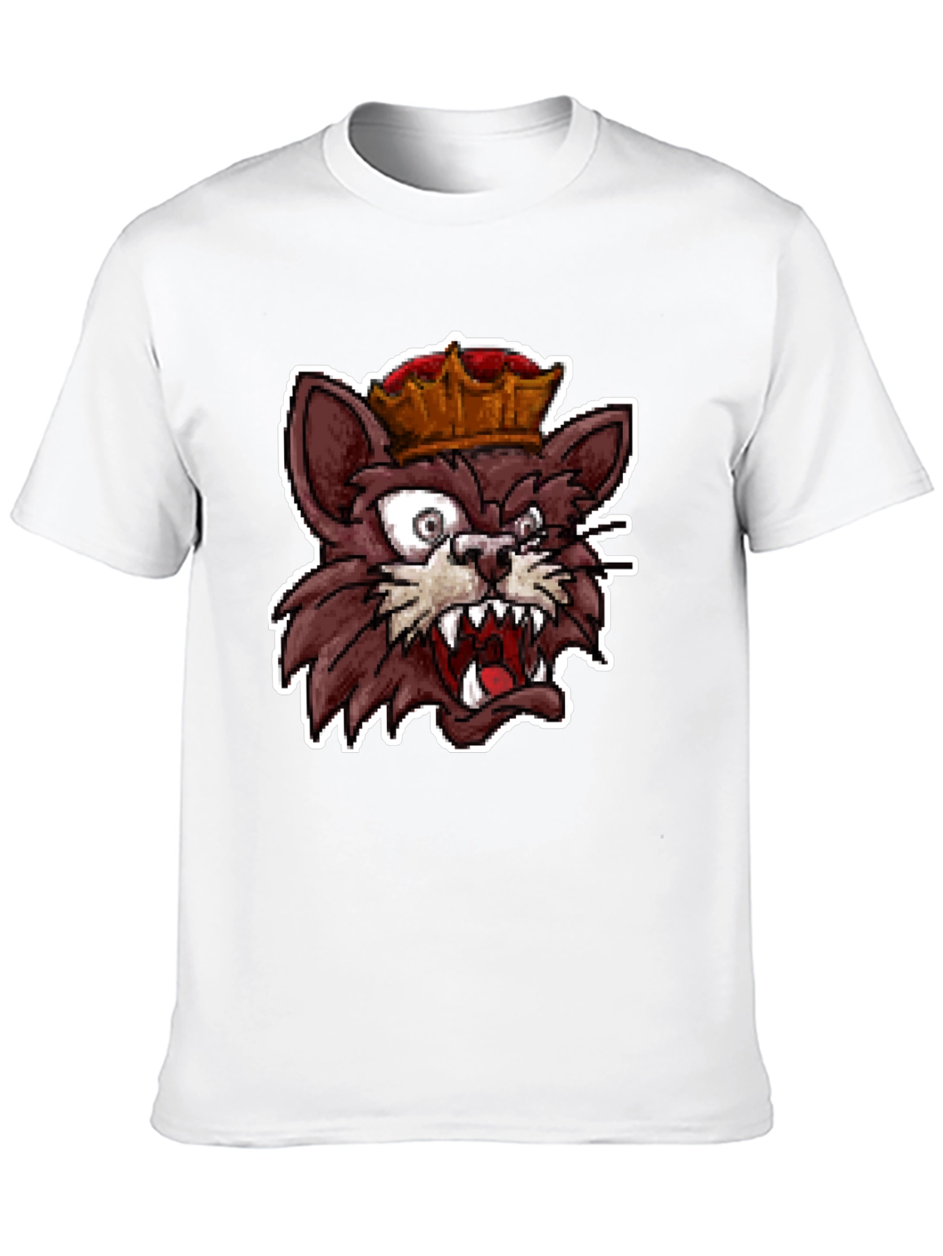 King Cat Graphic T-Shirt - Black