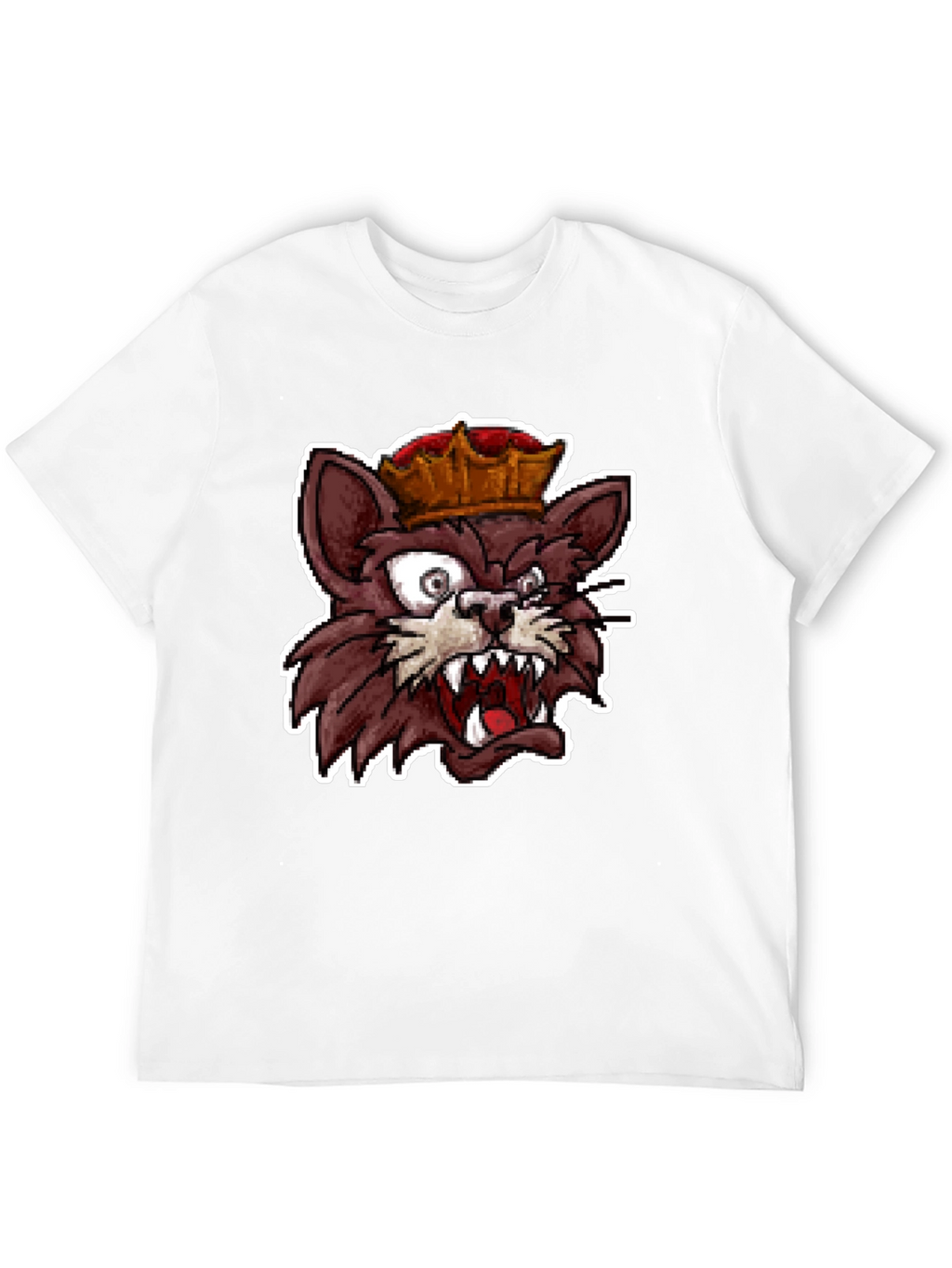 King Cat Graphic T-Shirt - Black