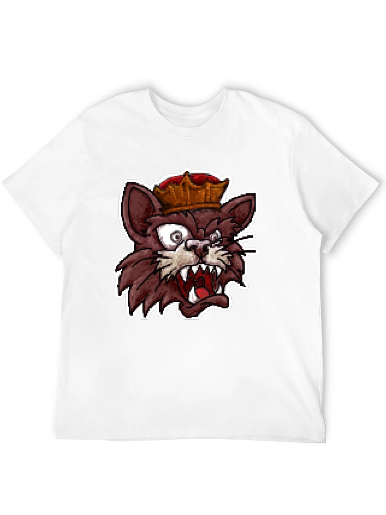 King Cat Graphic T-Shirt - Black