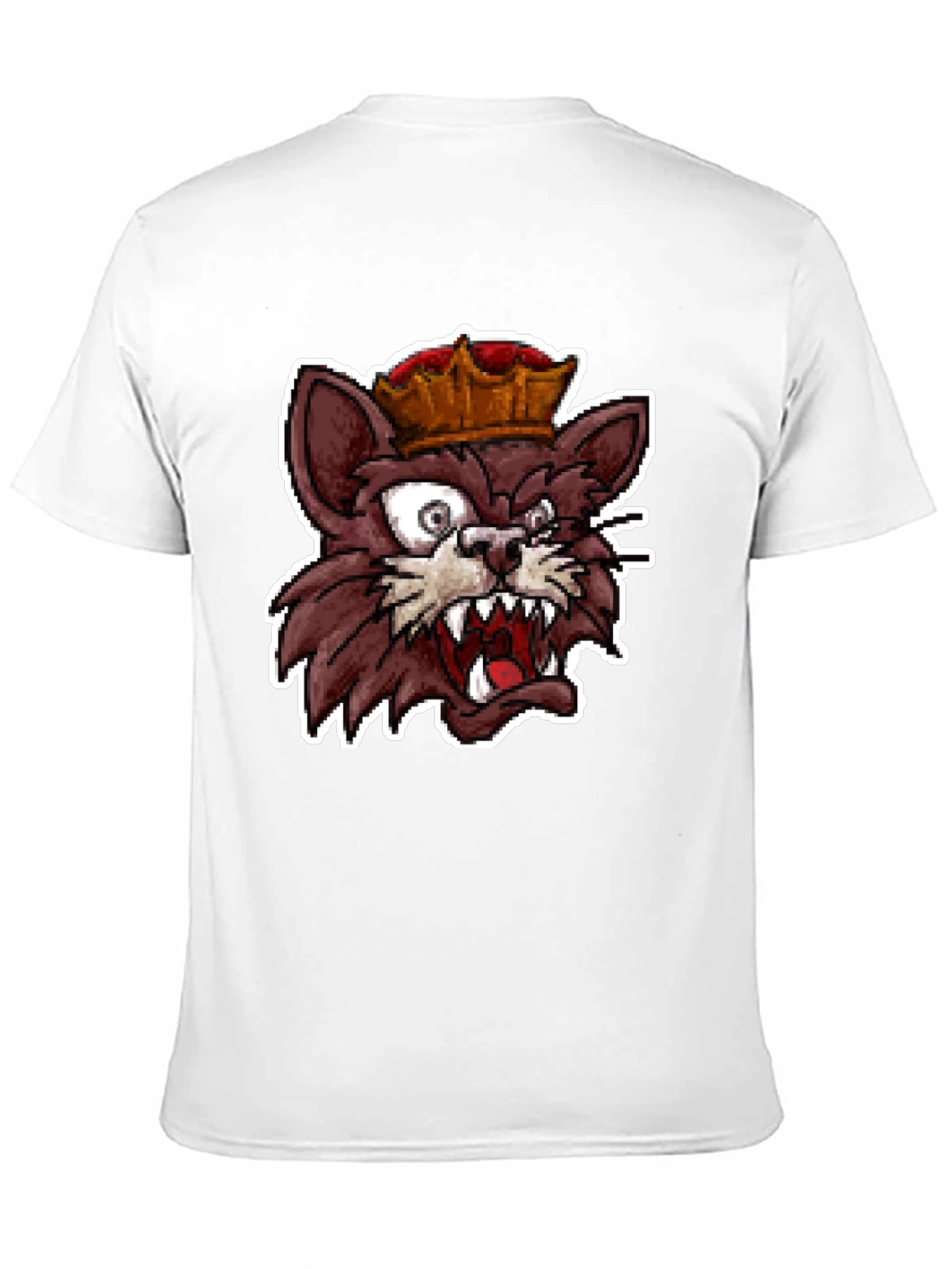 King Cat Graphic T-Shirt - Black