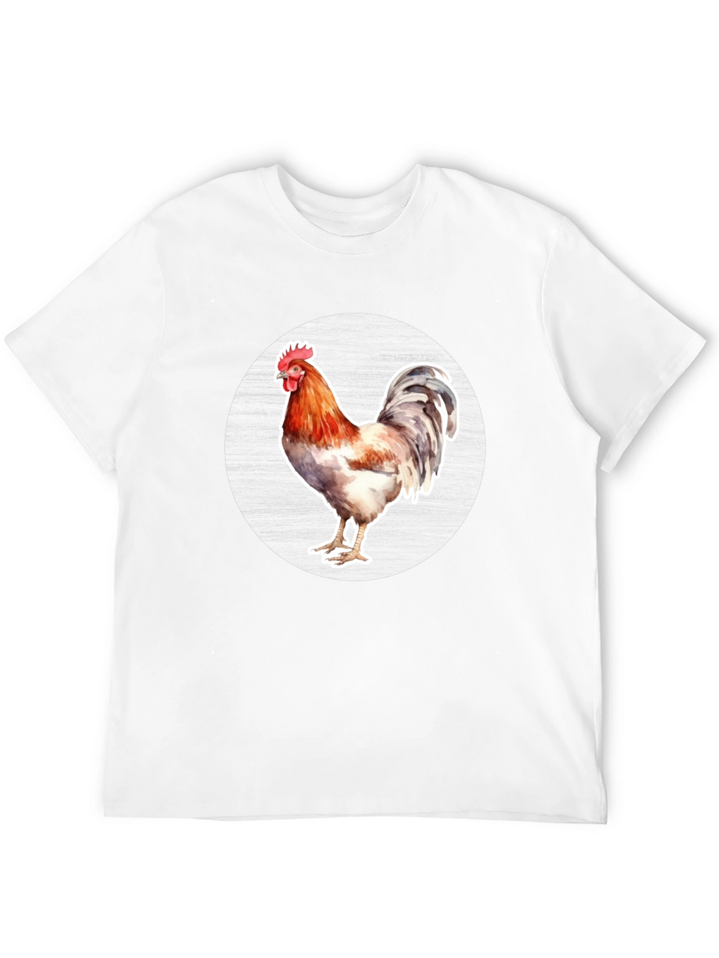 Rooster Graphic T-Shirt - Black Cotton Tee