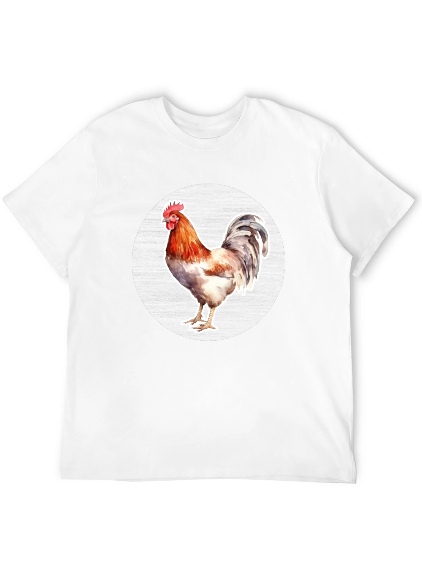 Rooster Graphic T-Shirt - Black Cotton Tee
