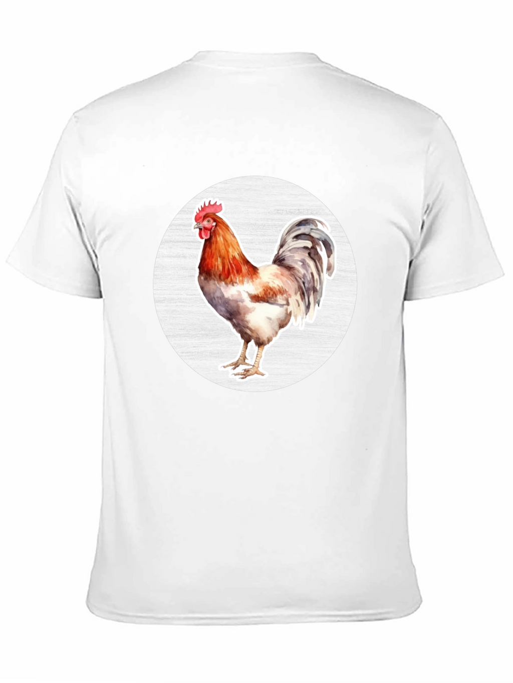 Rooster Graphic T-Shirt - Black Cotton Tee