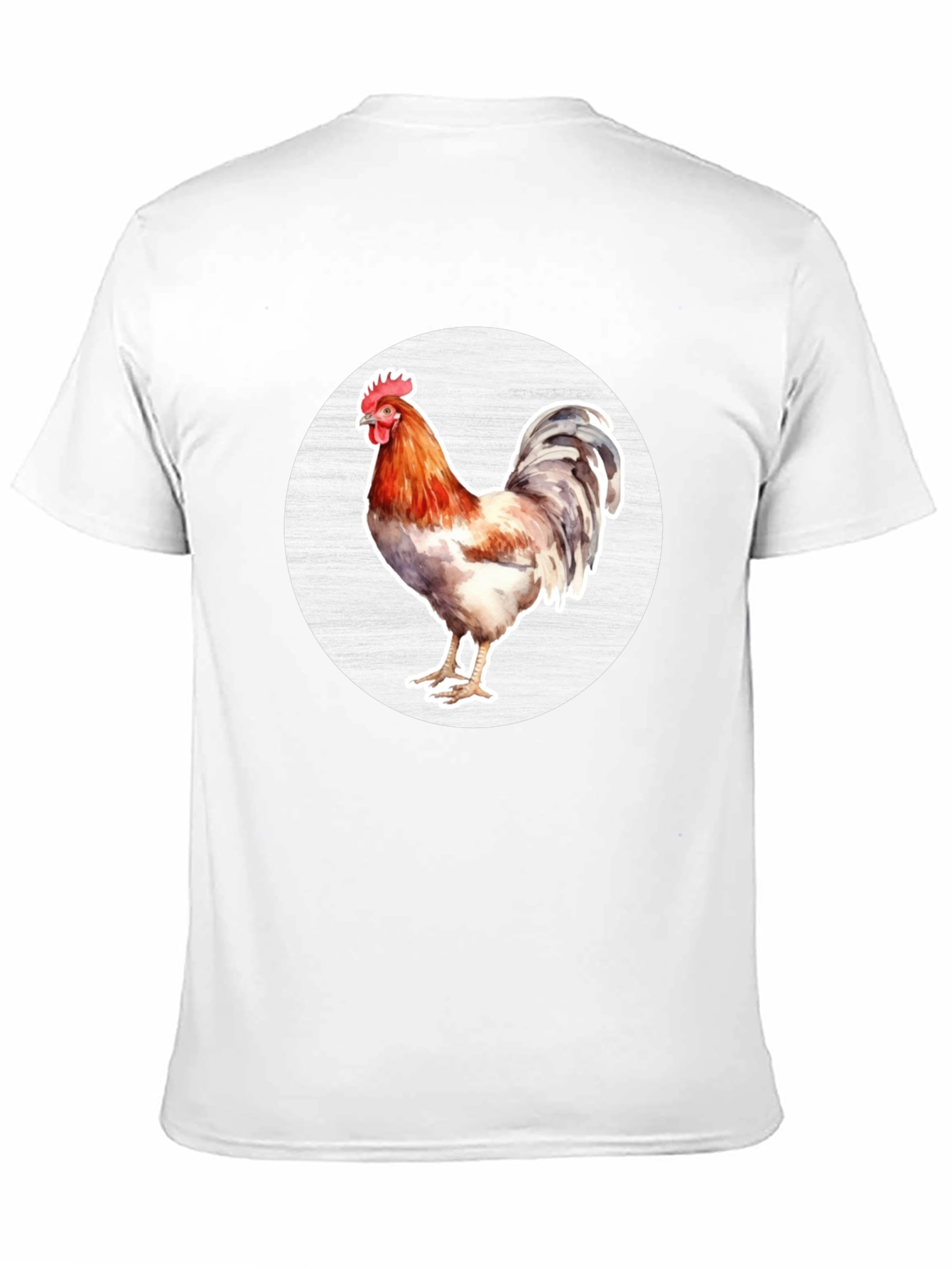 Rooster Graphic T-Shirt - Black Cotton Tee