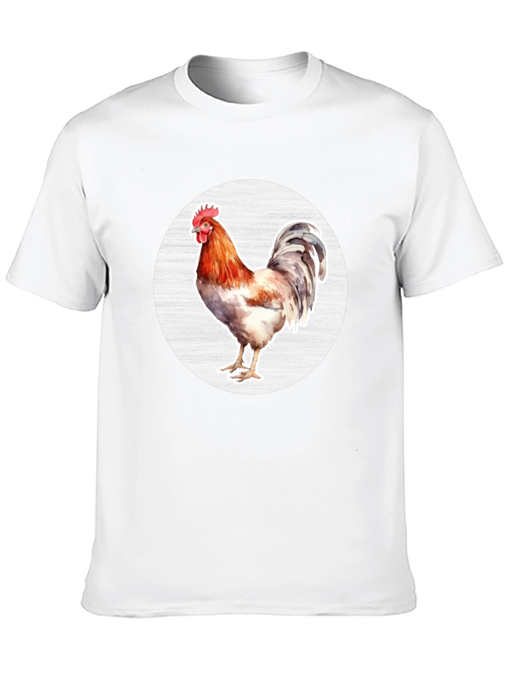 Rooster Graphic T-Shirt - Black Cotton Tee