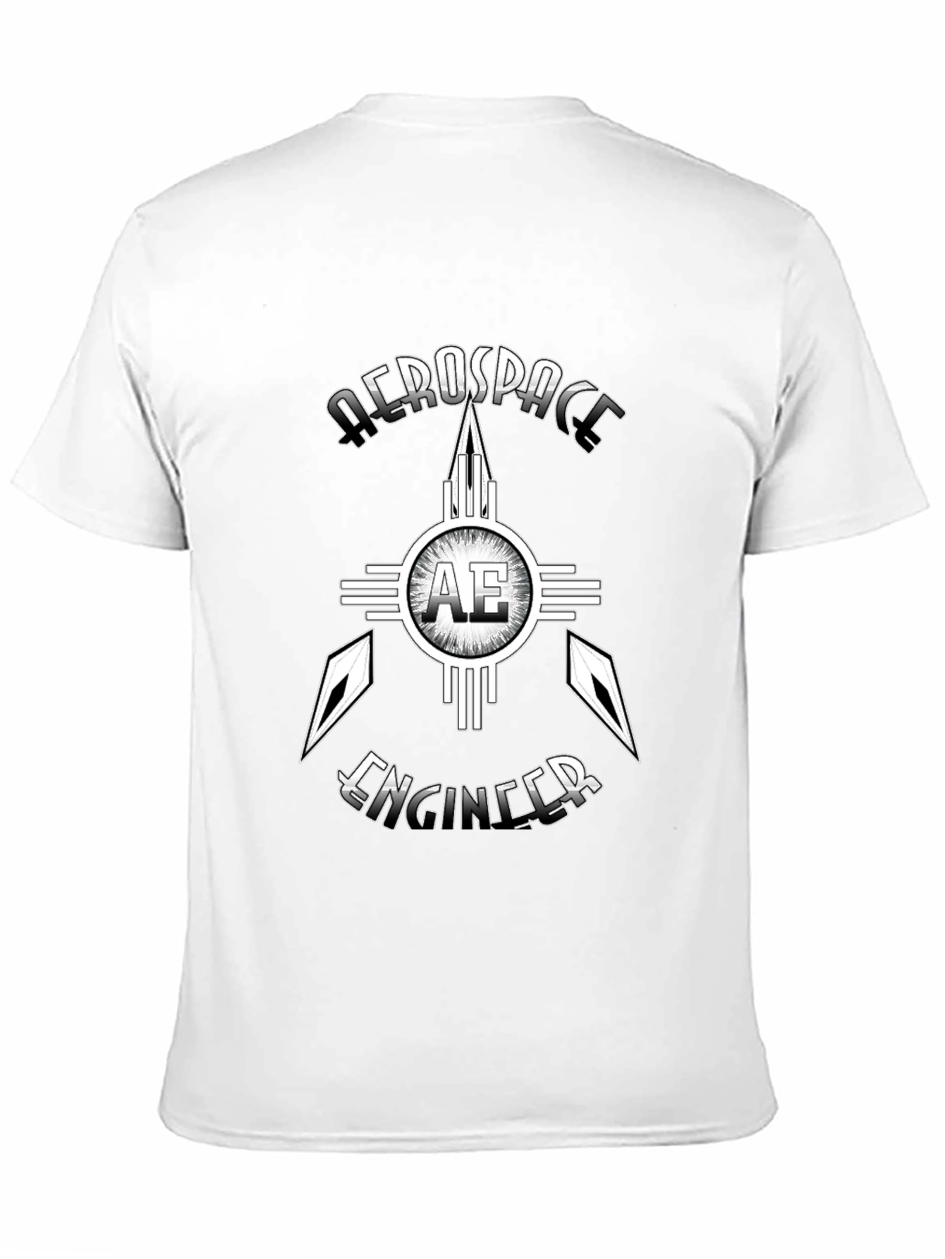 Aerospace Engineer Graphic T-Shirt - Black