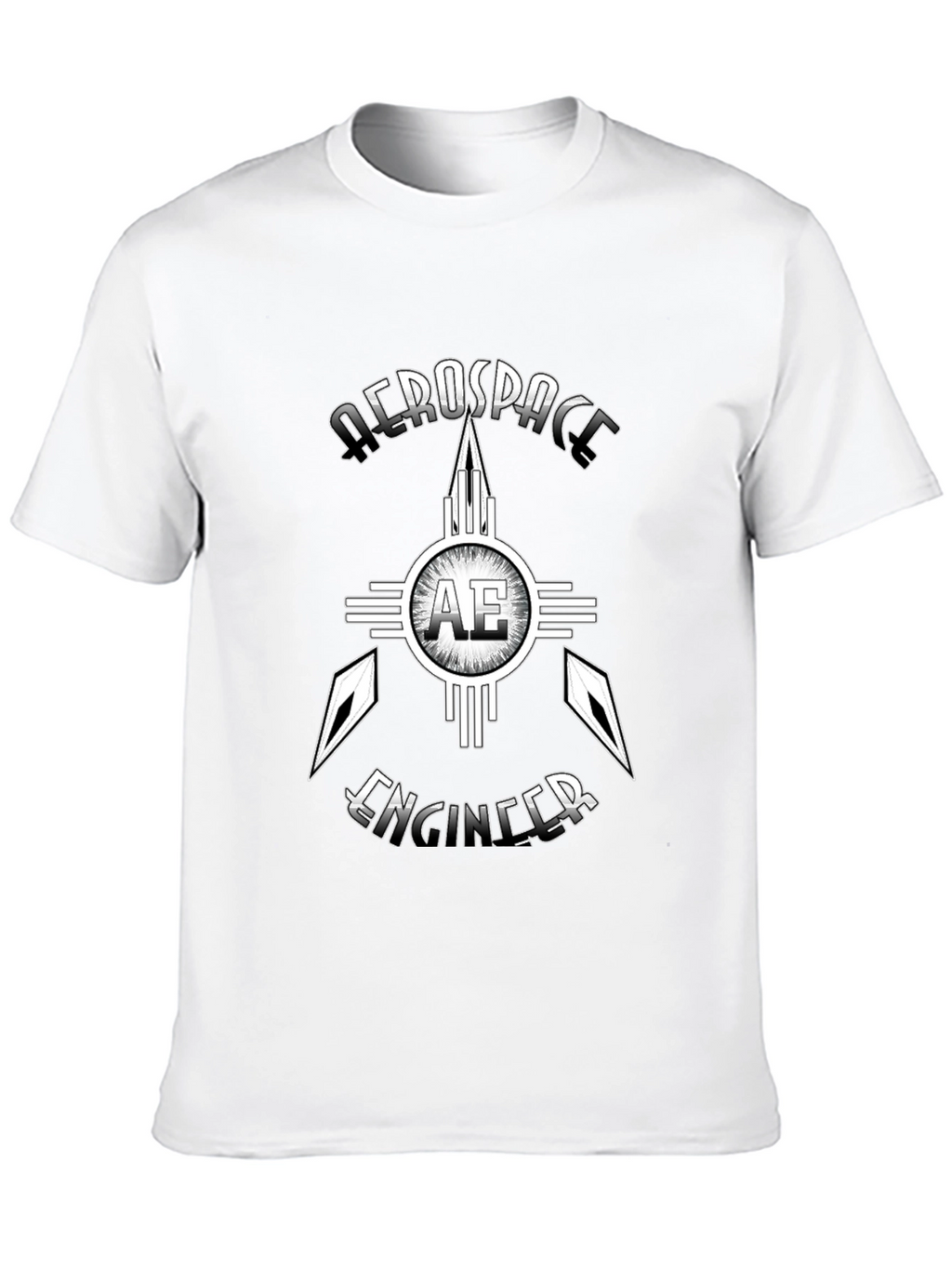 Aerospace Engineer Graphic T-Shirt - Black