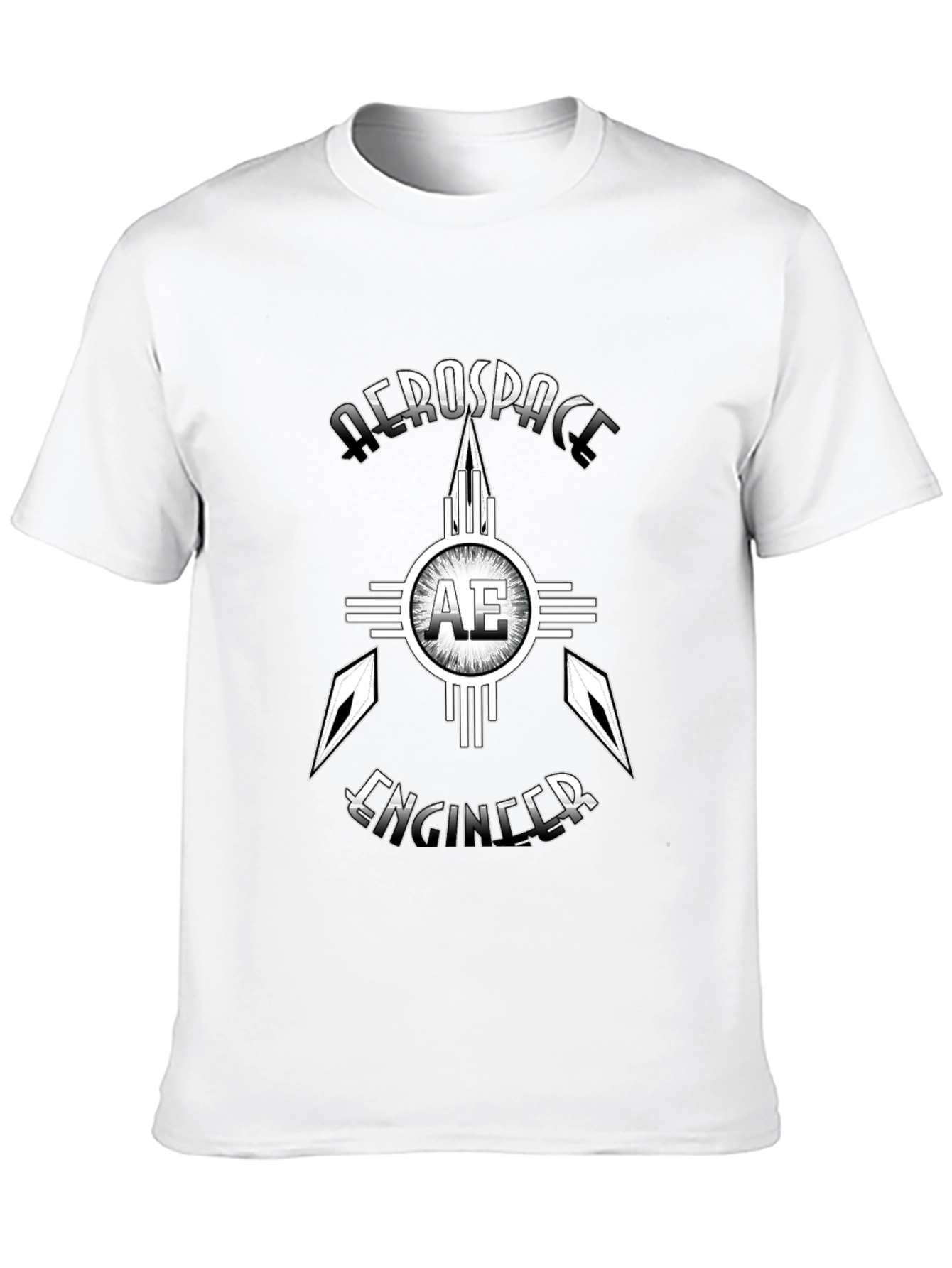 Aerospace Engineer Graphic T-Shirt - Black