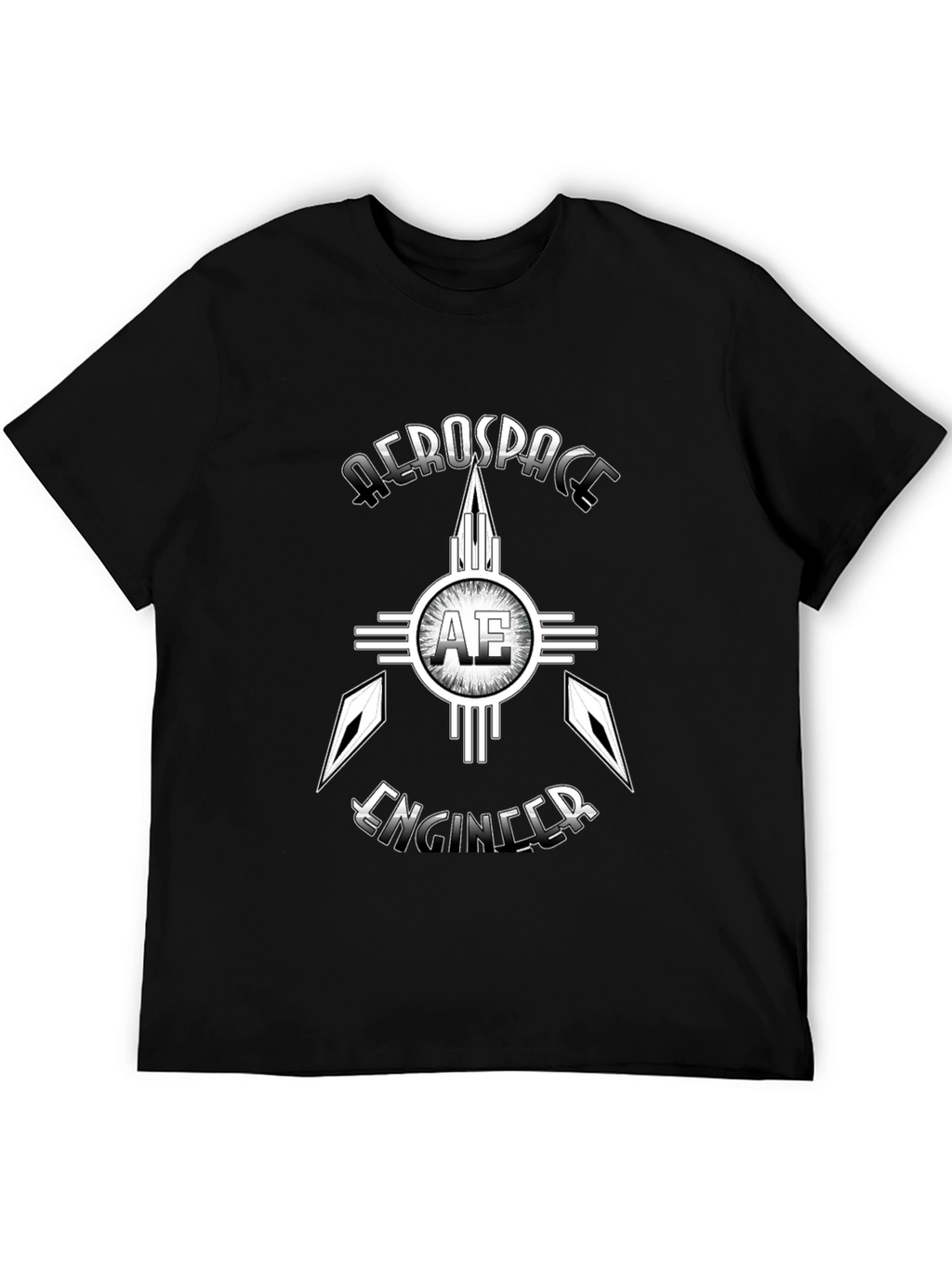 Aerospace Engineer Graphic T-Shirt - Black