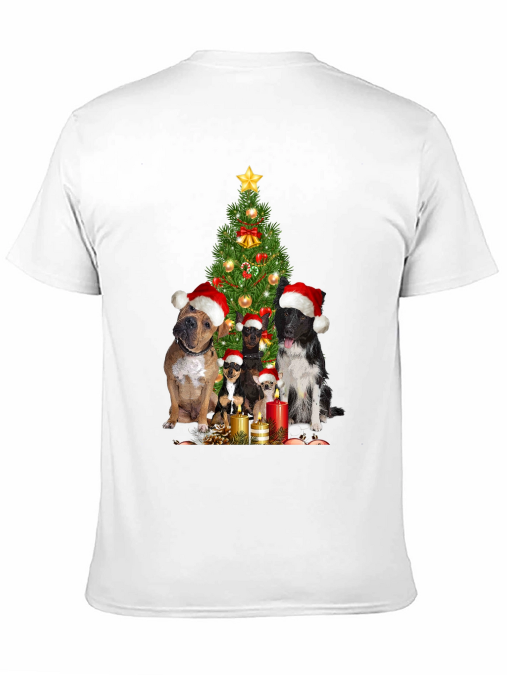 Festive Dog Christmas Tree T-Shirt