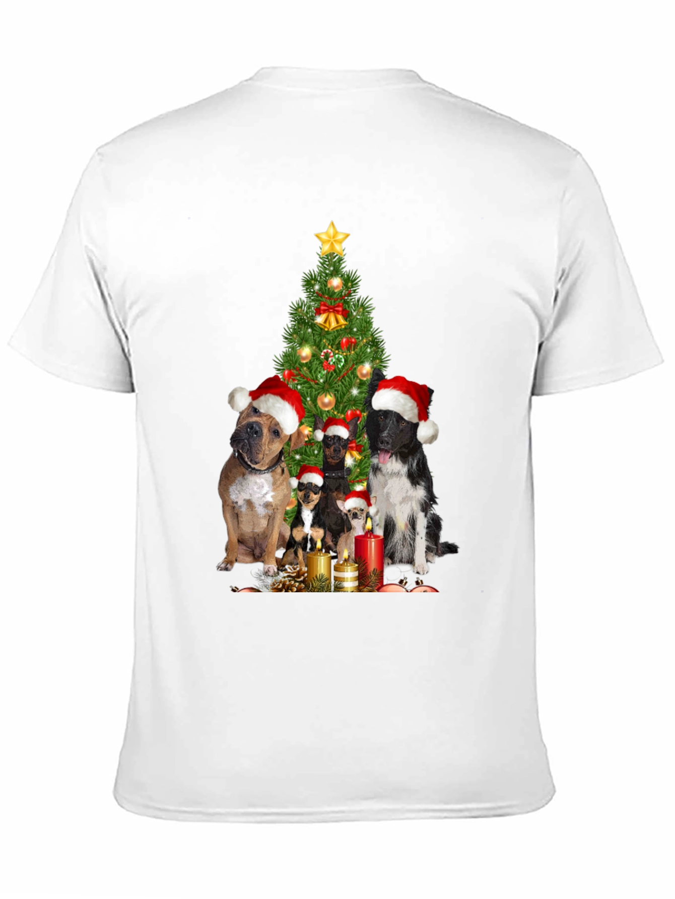 Festive Dog Christmas Tree T-Shirt