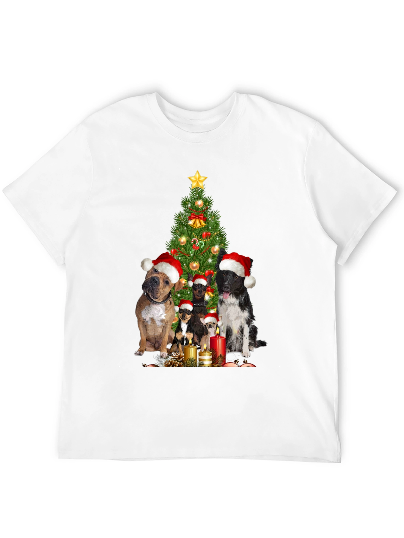 Festive Dog Christmas Tree T-Shirt