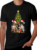 Festive Dog Christmas Tree T-Shirt