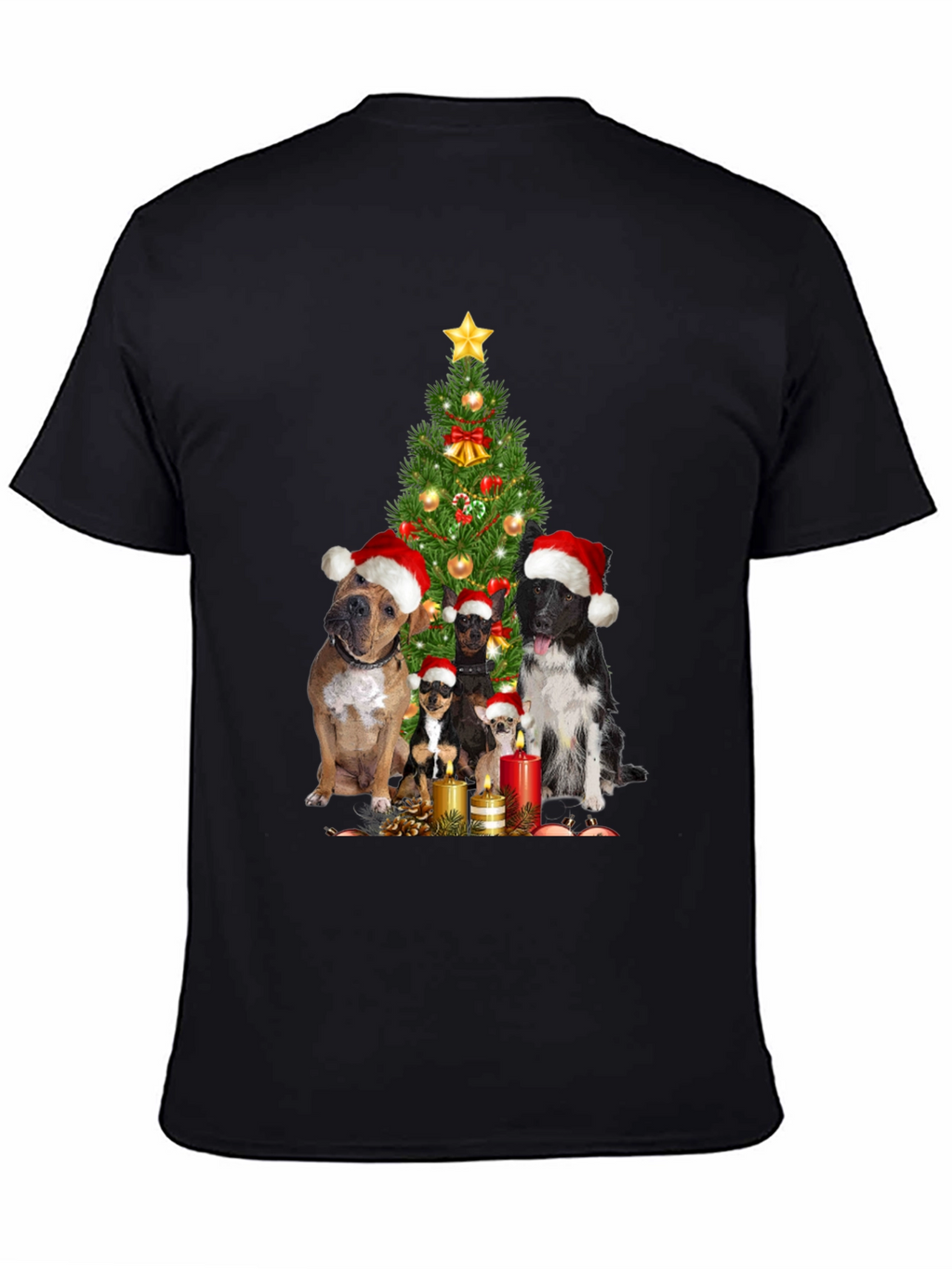 Festive Dog Christmas Tree T-Shirt