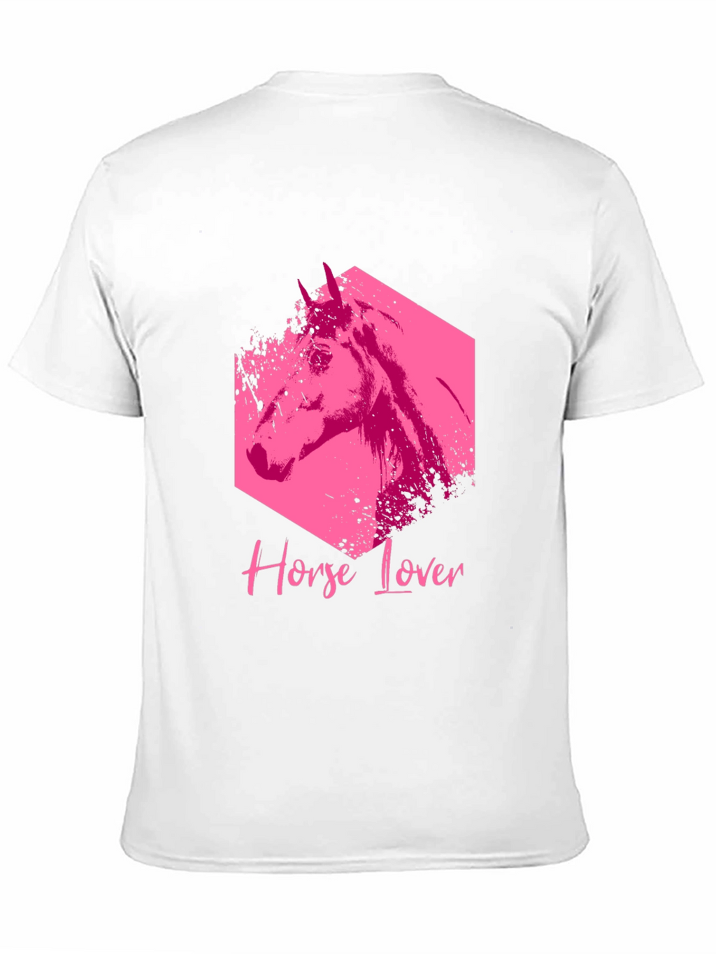 Horse Lover Graphic Tee - Black Cotton Blend