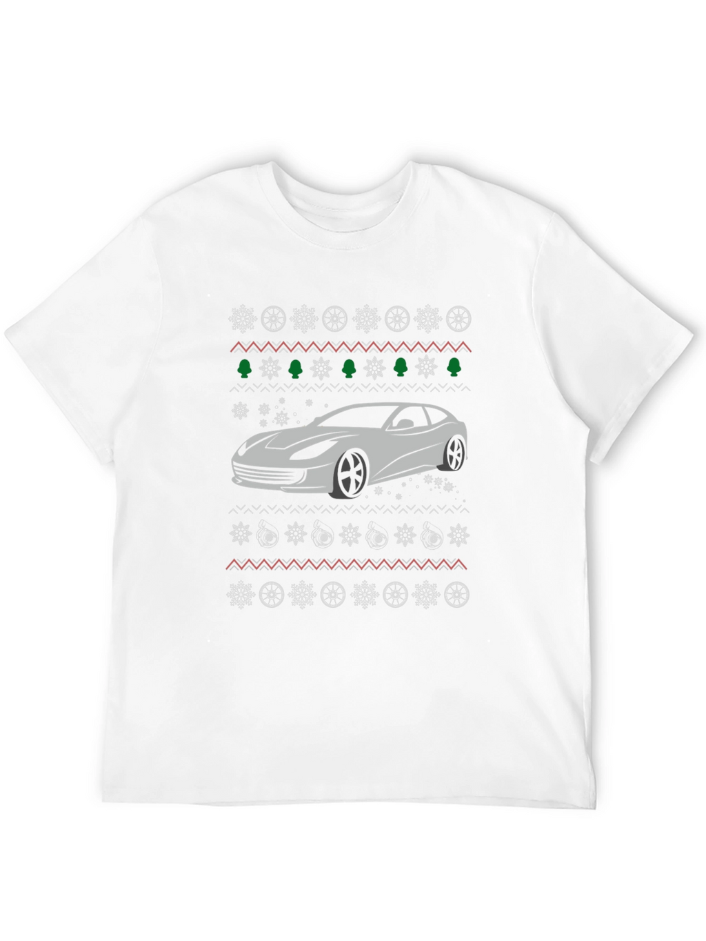 Car Christmas Pattern T-Shirt