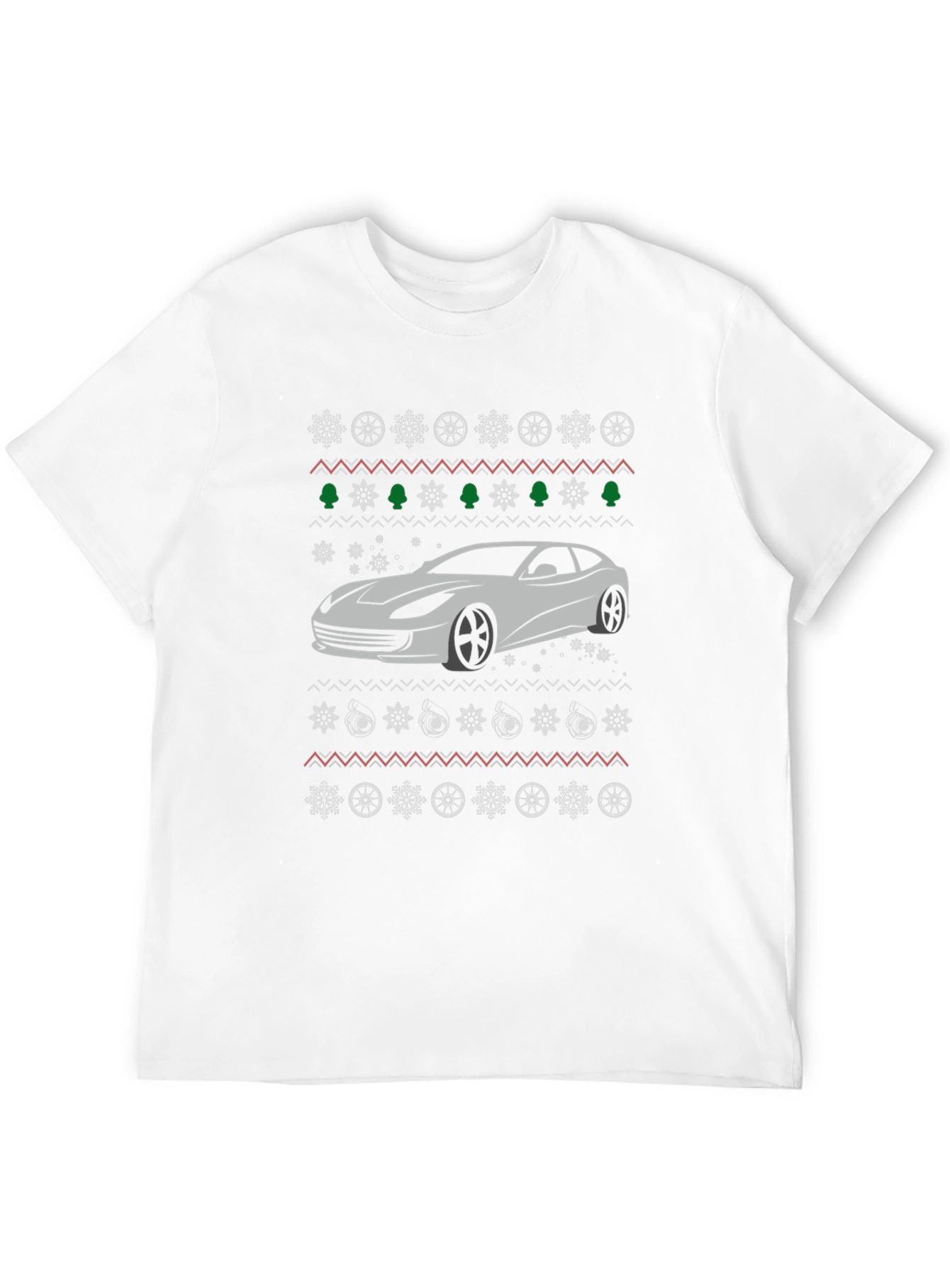 Car Christmas Pattern T-Shirt