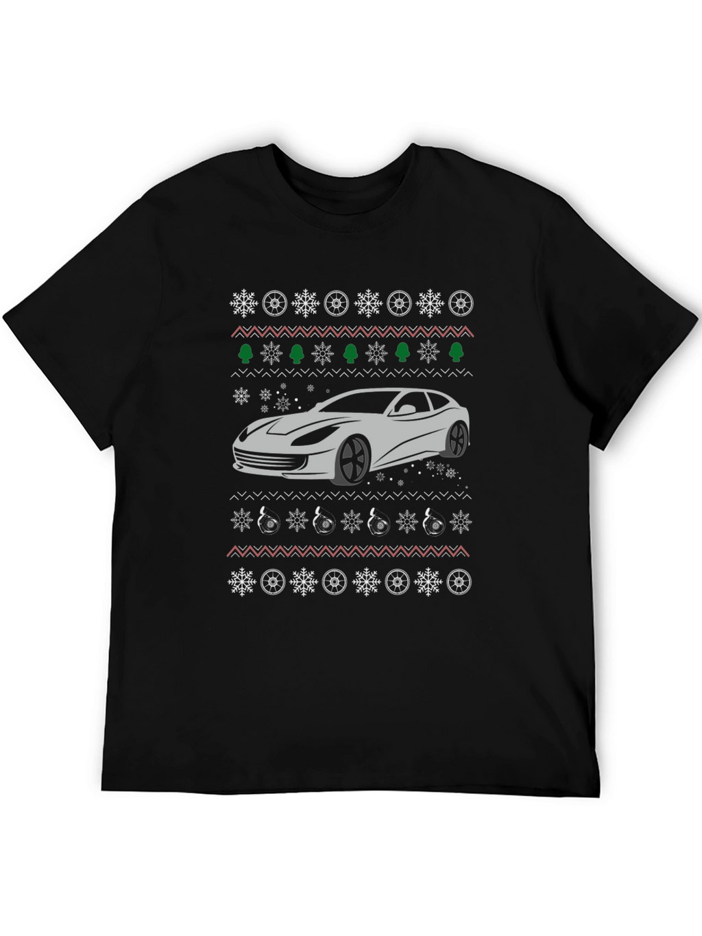 Car Christmas Pattern T-Shirt