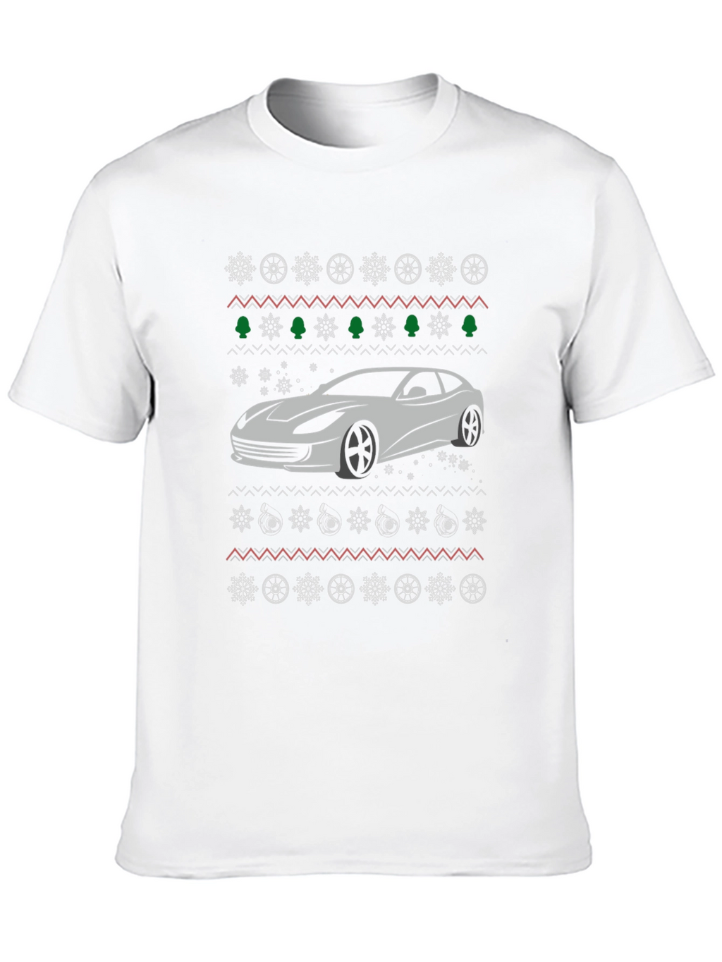 Car Christmas Pattern T-Shirt
