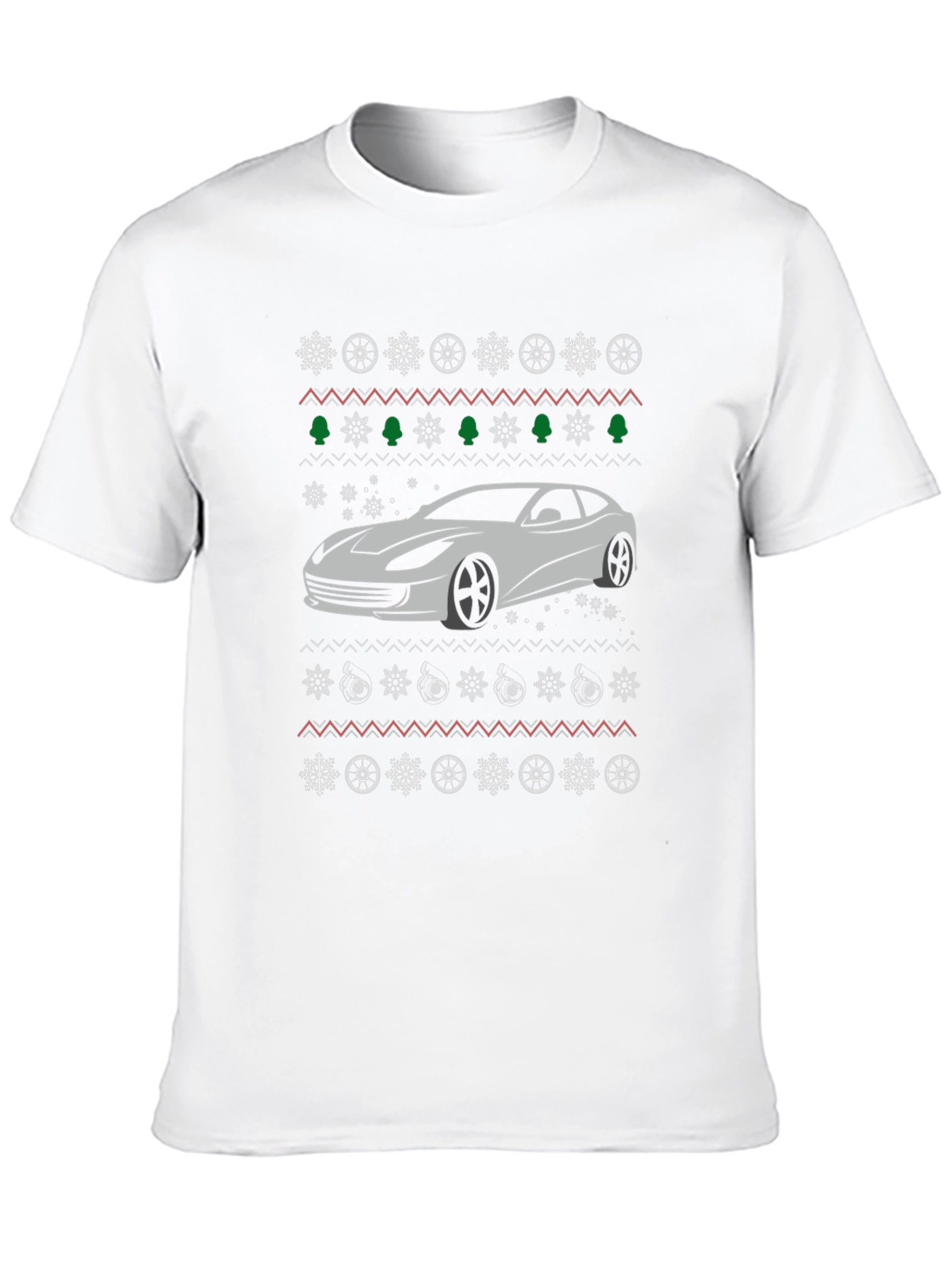 Car Christmas Pattern T-Shirt