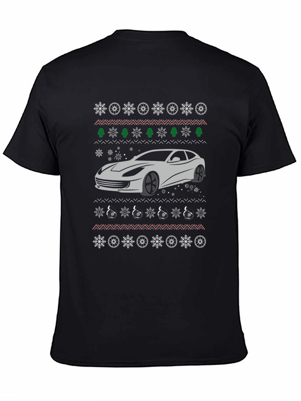 Car Christmas Pattern T-Shirt